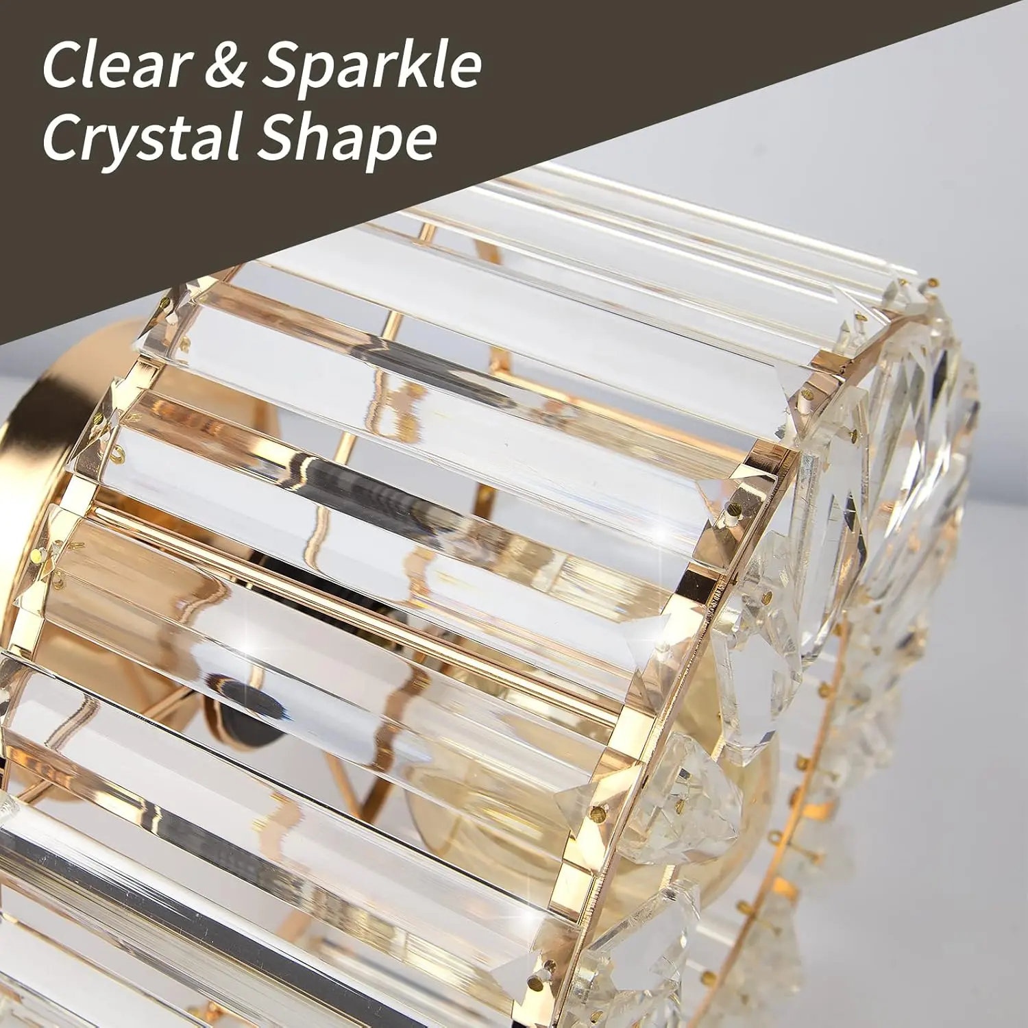 Crystal Semi Mount Ceiling Light - Image 5