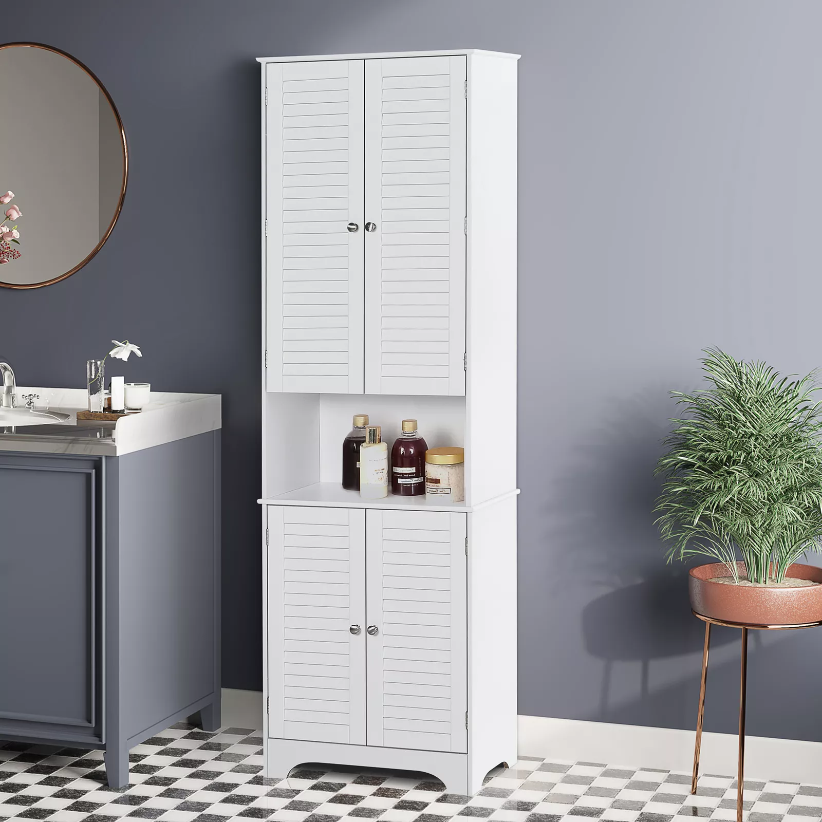 Dennis Tall Freestanding Bathroom Cabinet