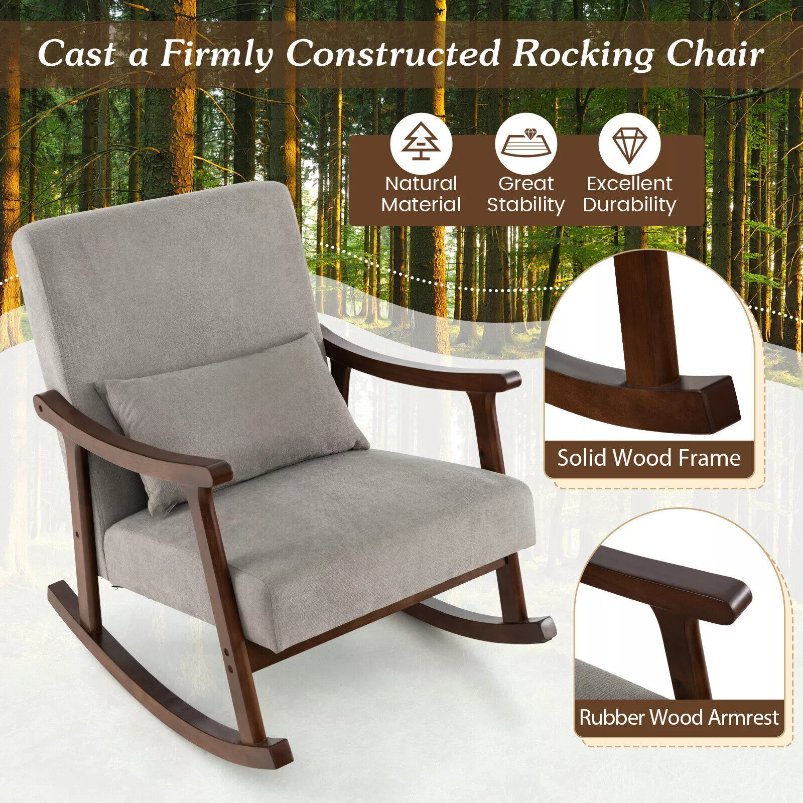 Devon Rocking Accent Armchair - Image 3