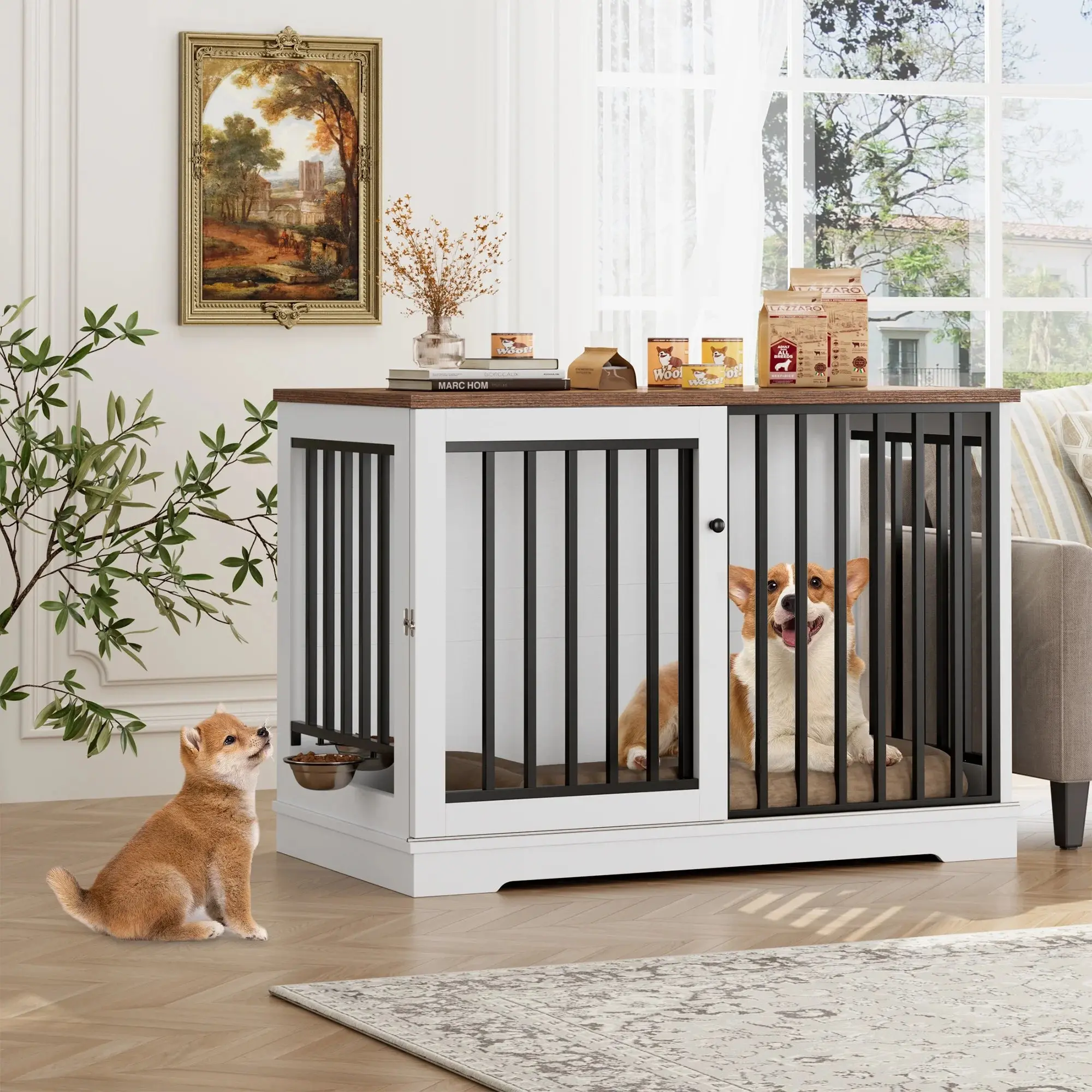 47.2" Diaz Large Dog Crates Furniture