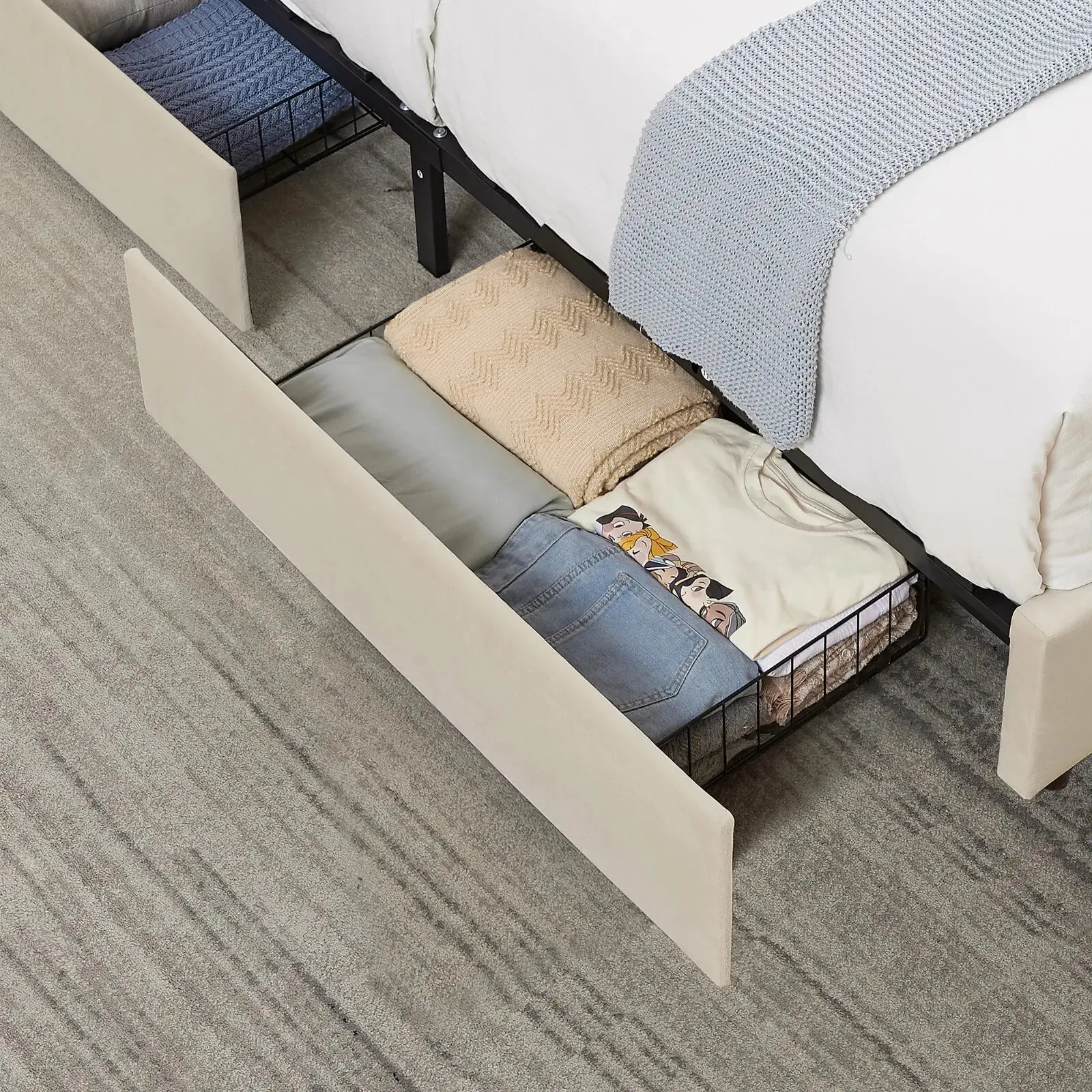 Diaz Plateform Bed Frame With Storage - Image 3