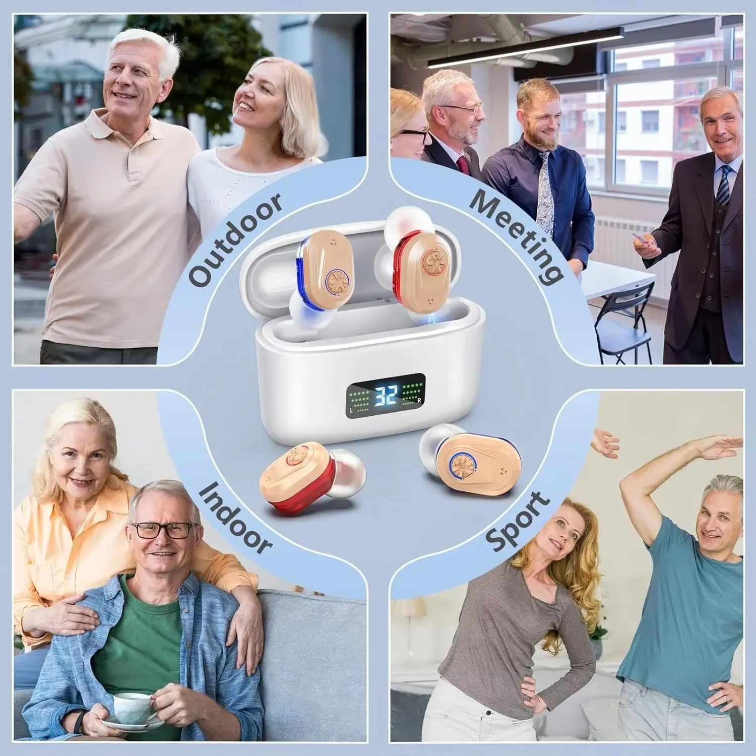 Digital Noise-Canceling Hearing Aids with HD Display - Image 4