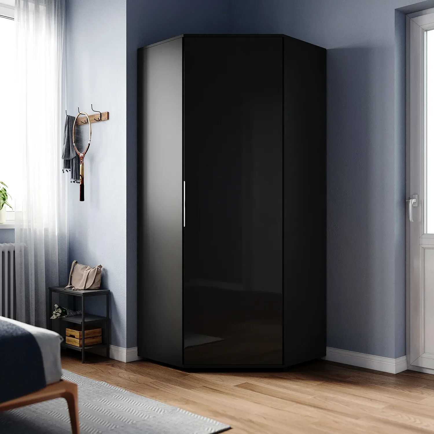 Dyer Bedroom Corner Wardrobe - Image 9