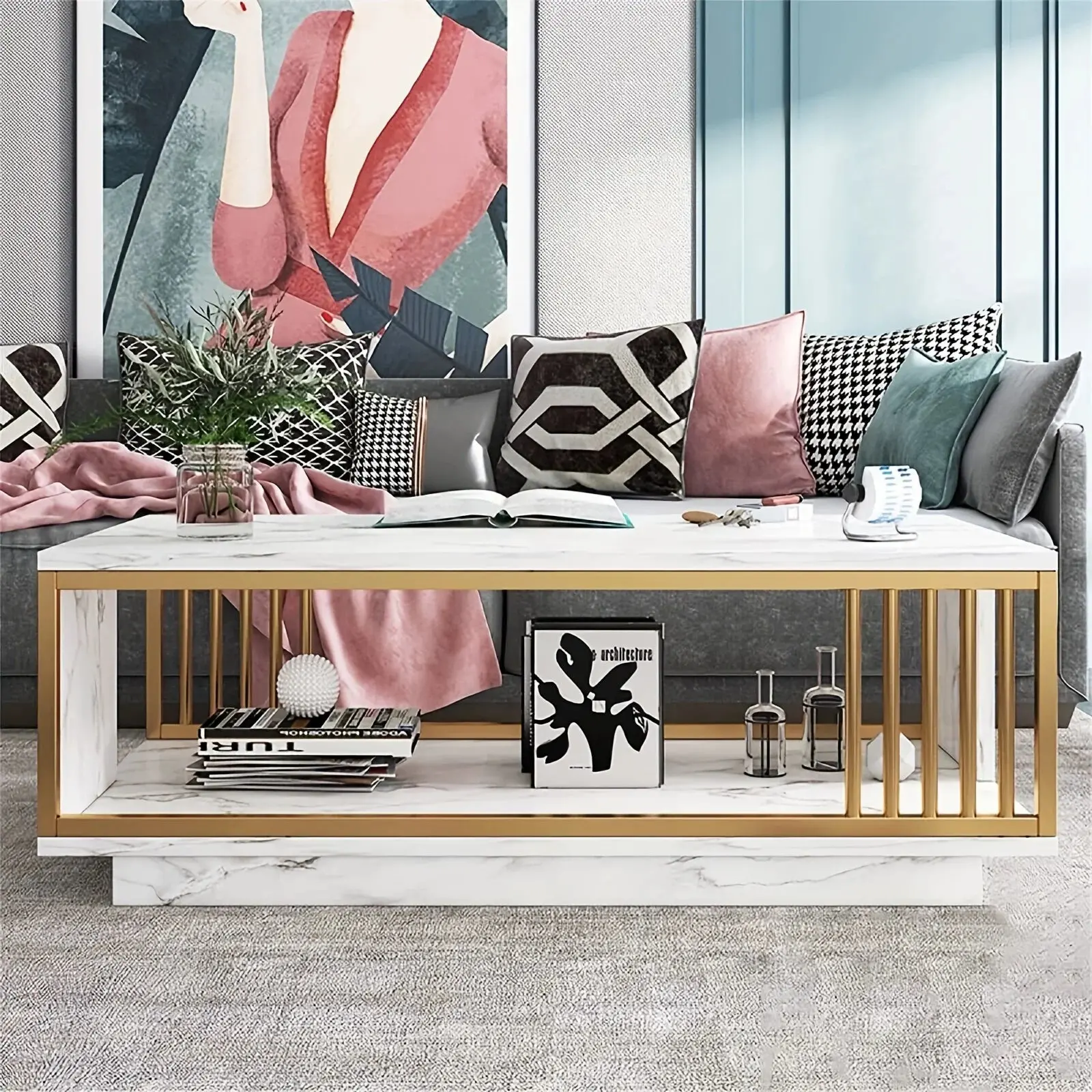 Earl Marble Coffee Table - Image 3