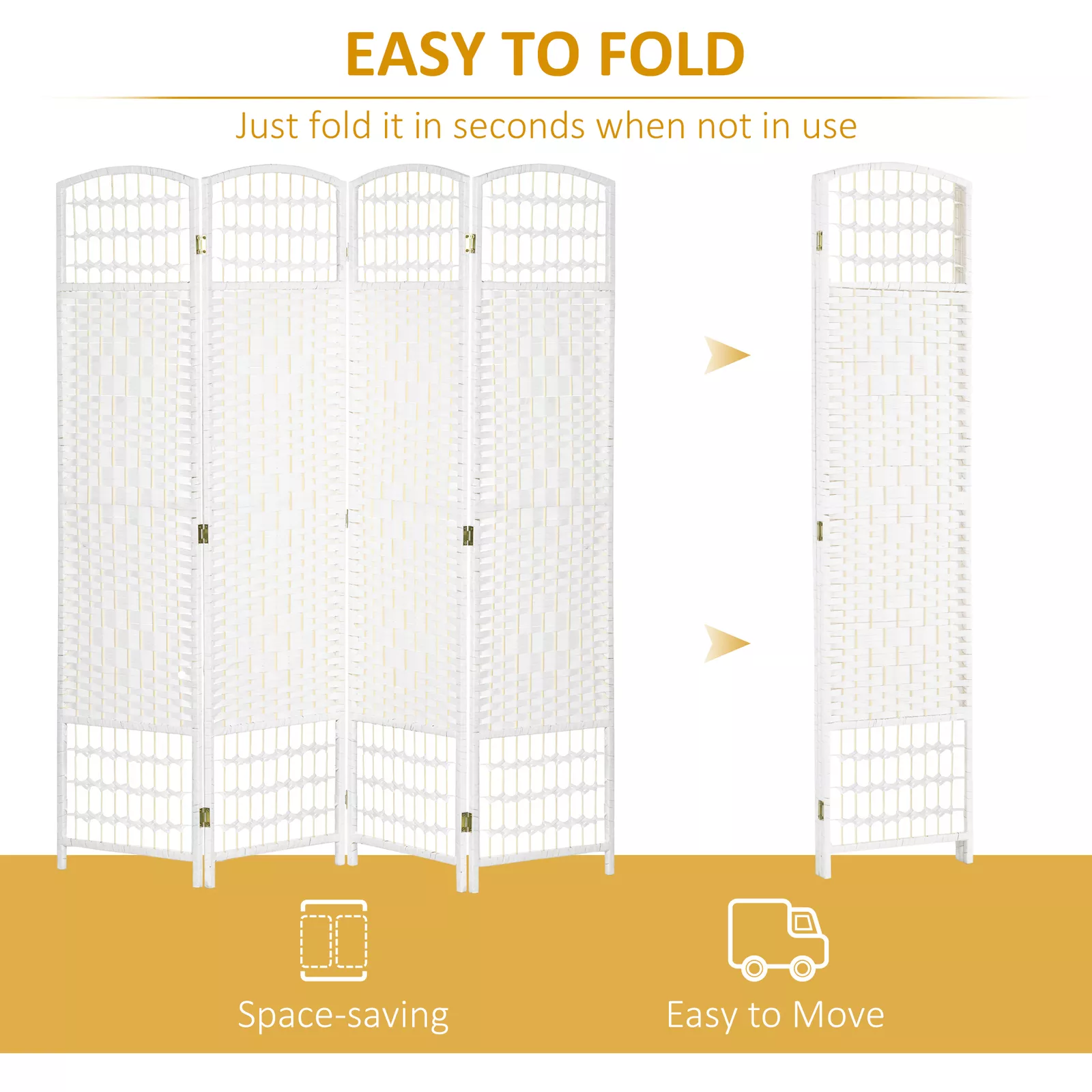 Eaton Wooden Room Partition Divider Screen - Image 3