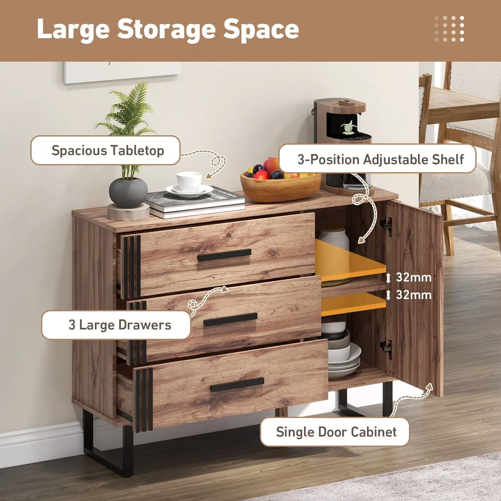 Edith Sideboard Cabinet - Image 5