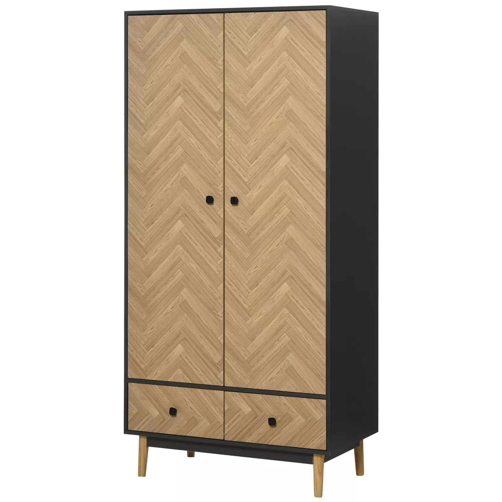 Edmund 2 Door Wardrobe With Drawers - Image 2