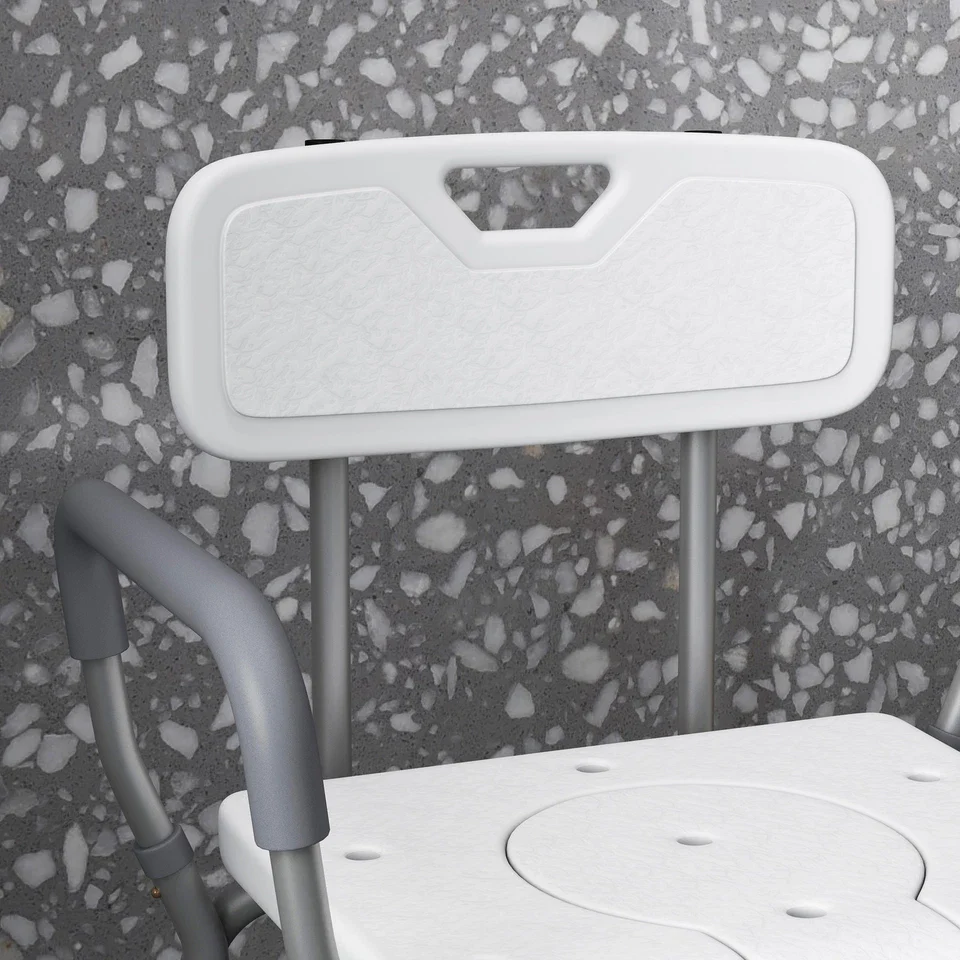 Elderly Commode Shower Chair With Arms - Image 6