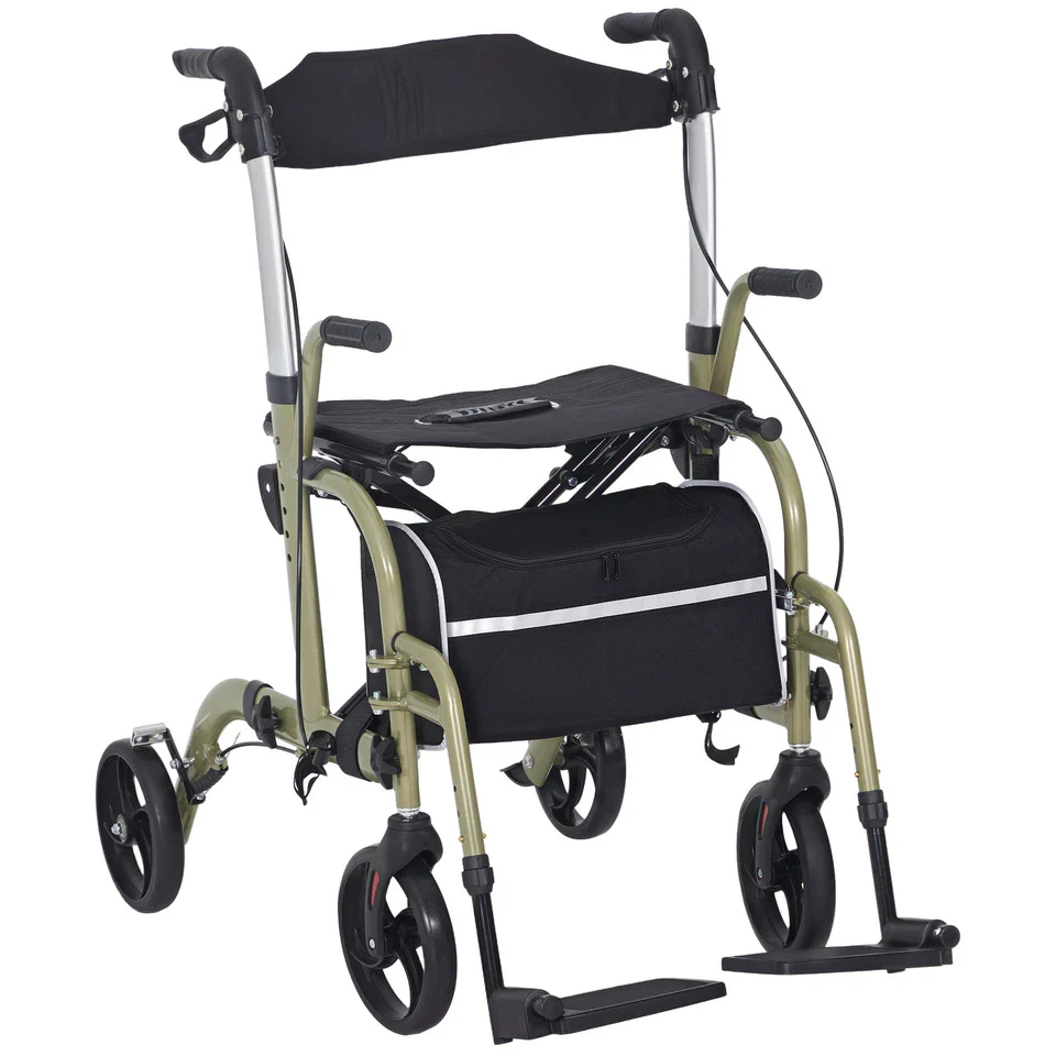 Elderly Mobility Walker Wheelchair With Seat - Image 2