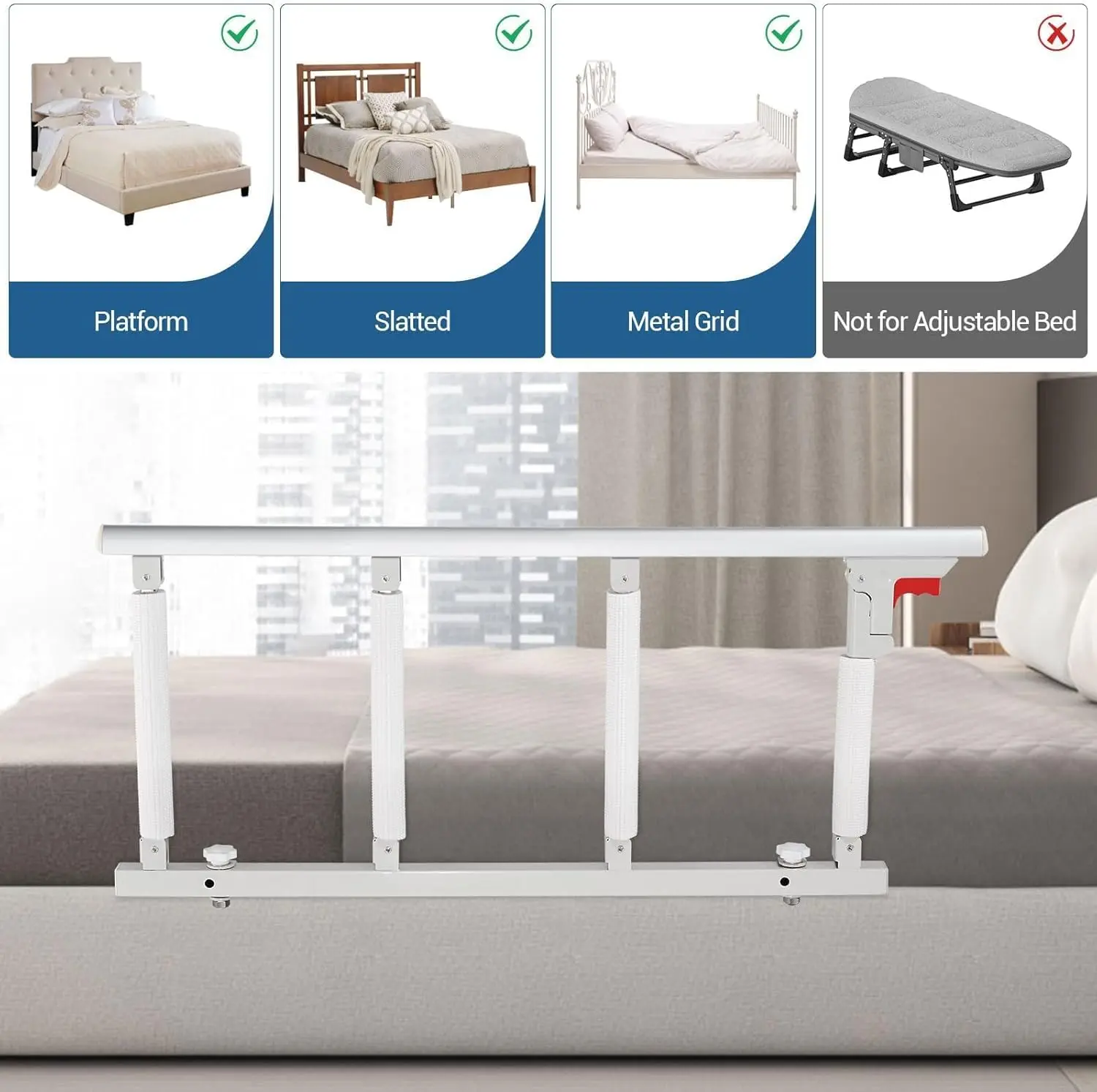 Elderly Safety Bed Rail (Collapsible Handle) - Image 6