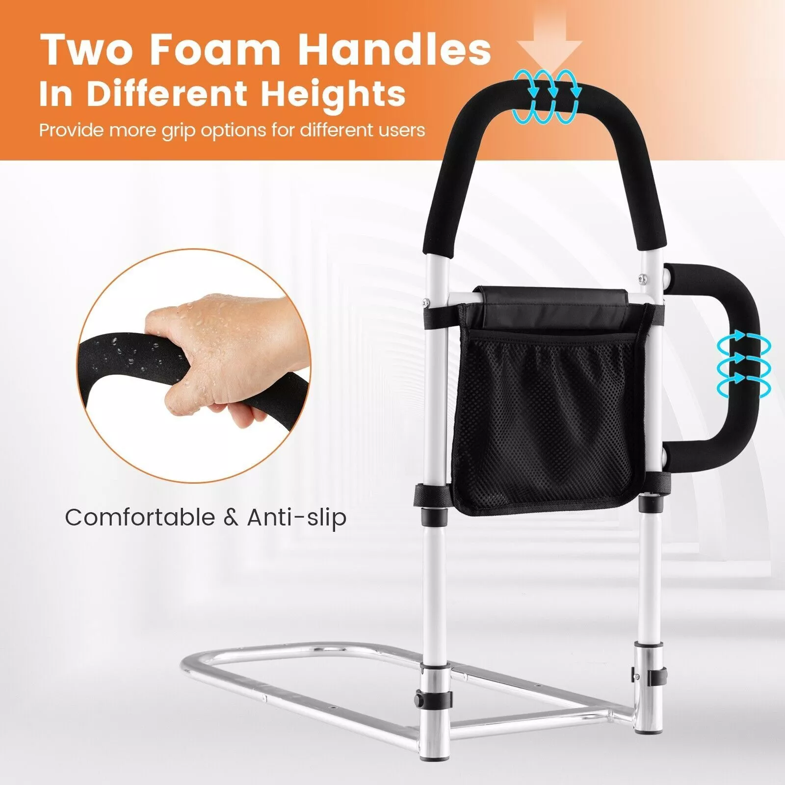 Elderly Safety Bed Rail (Double Handle) - Image 7