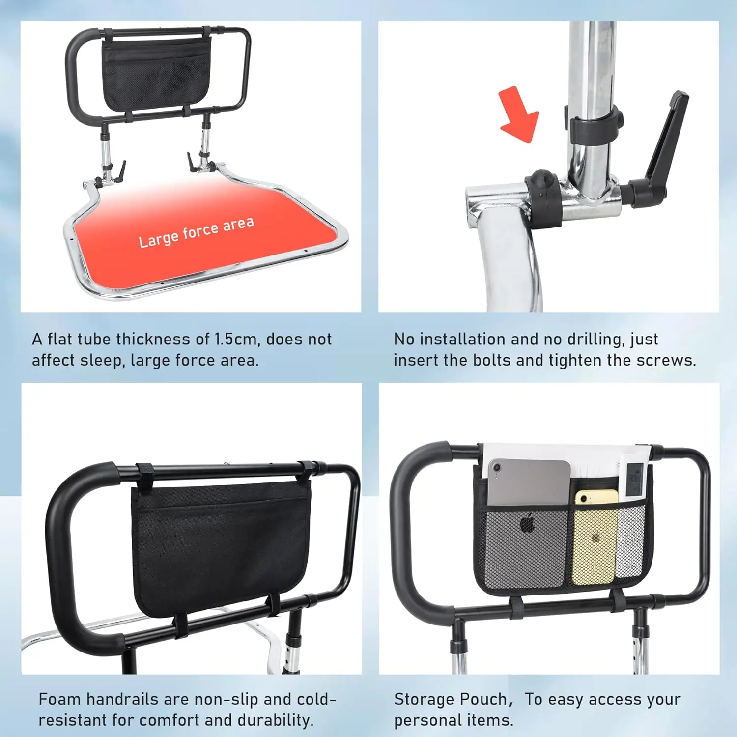 Elderly Safety Bed Rail (Extendable Handle) - Image 4