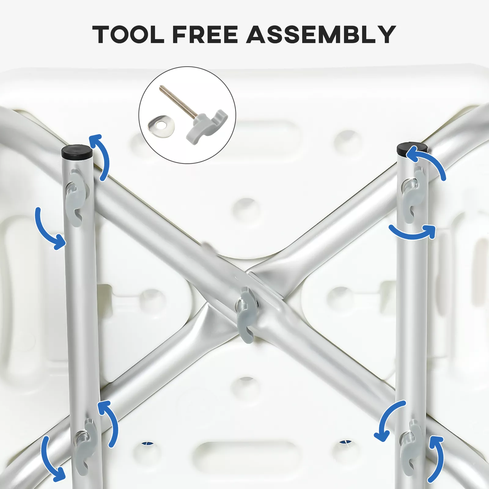 Elderly Shower Chair With Arms - Image 5