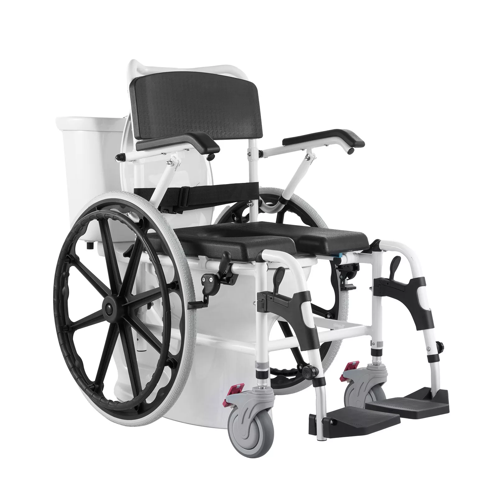 Barney Elderly Shower Commode Wheelchair - Image 3