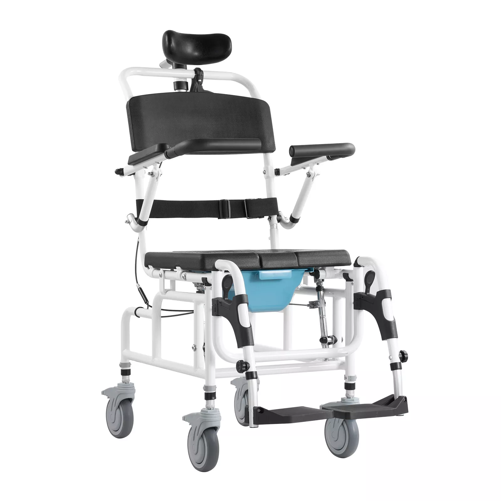Carroll Elderly Shower Commode Wheelchair - Image 2