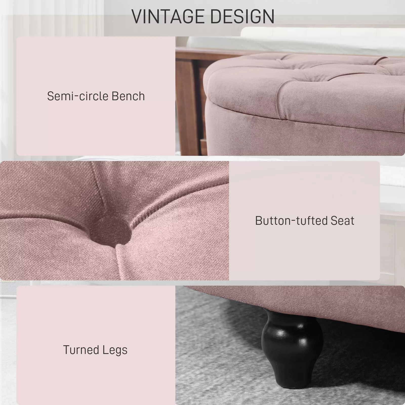 Elisa Velvet Bedroom Storage Ottoman Bench - Image 6