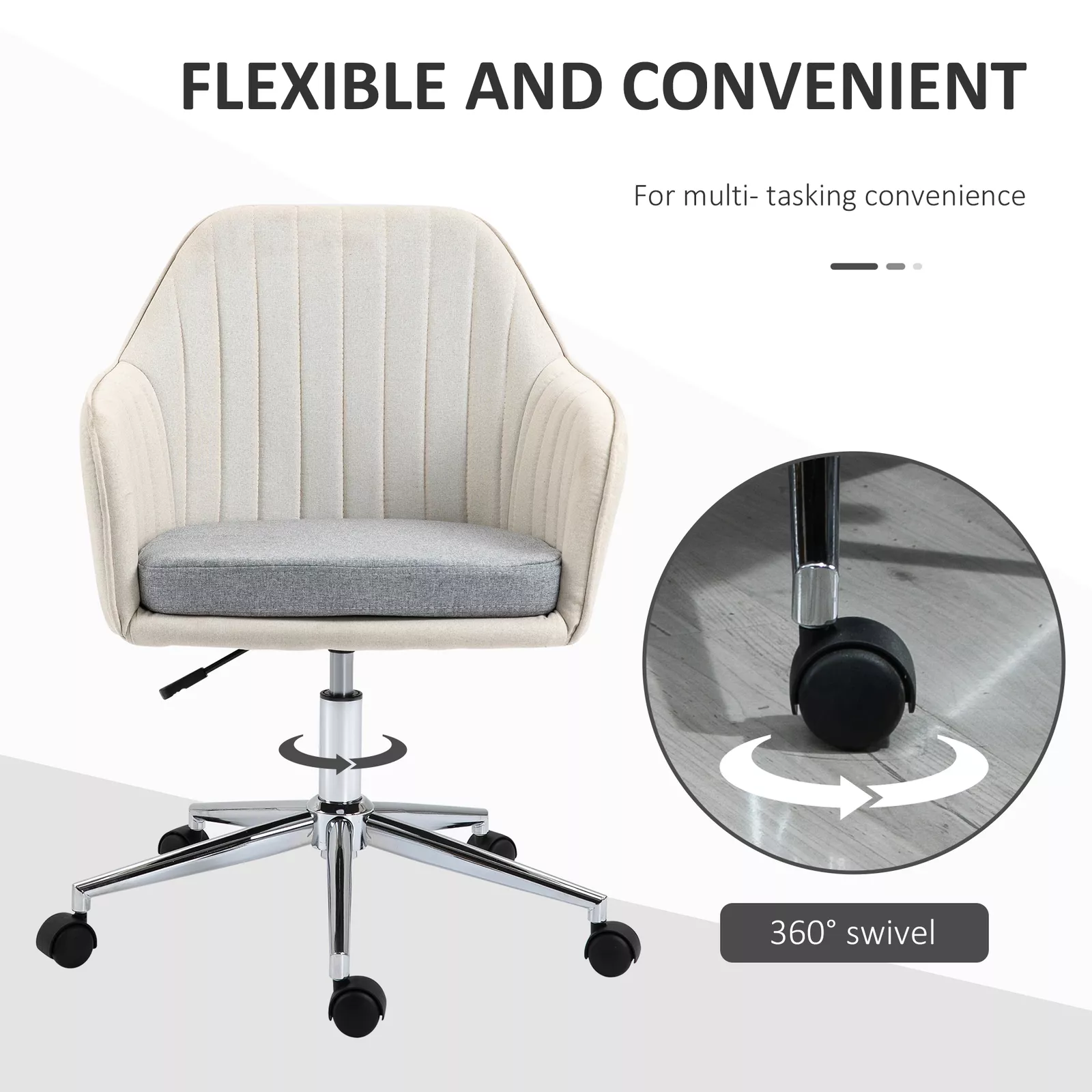 Ellen Home Office Desk Chair - Image 3