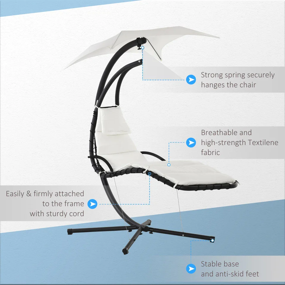 Elliot Hanging Outdoor Lounge Chair - Image 5