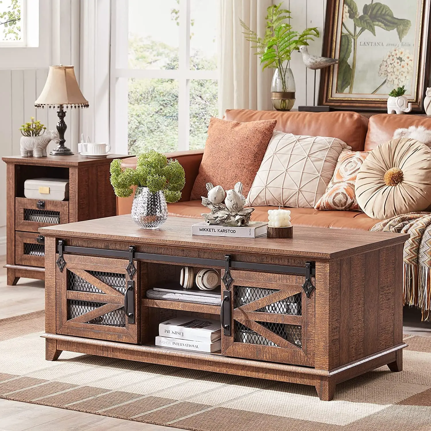Ellis Rustic Farmhouse Coffee Table - Image 5