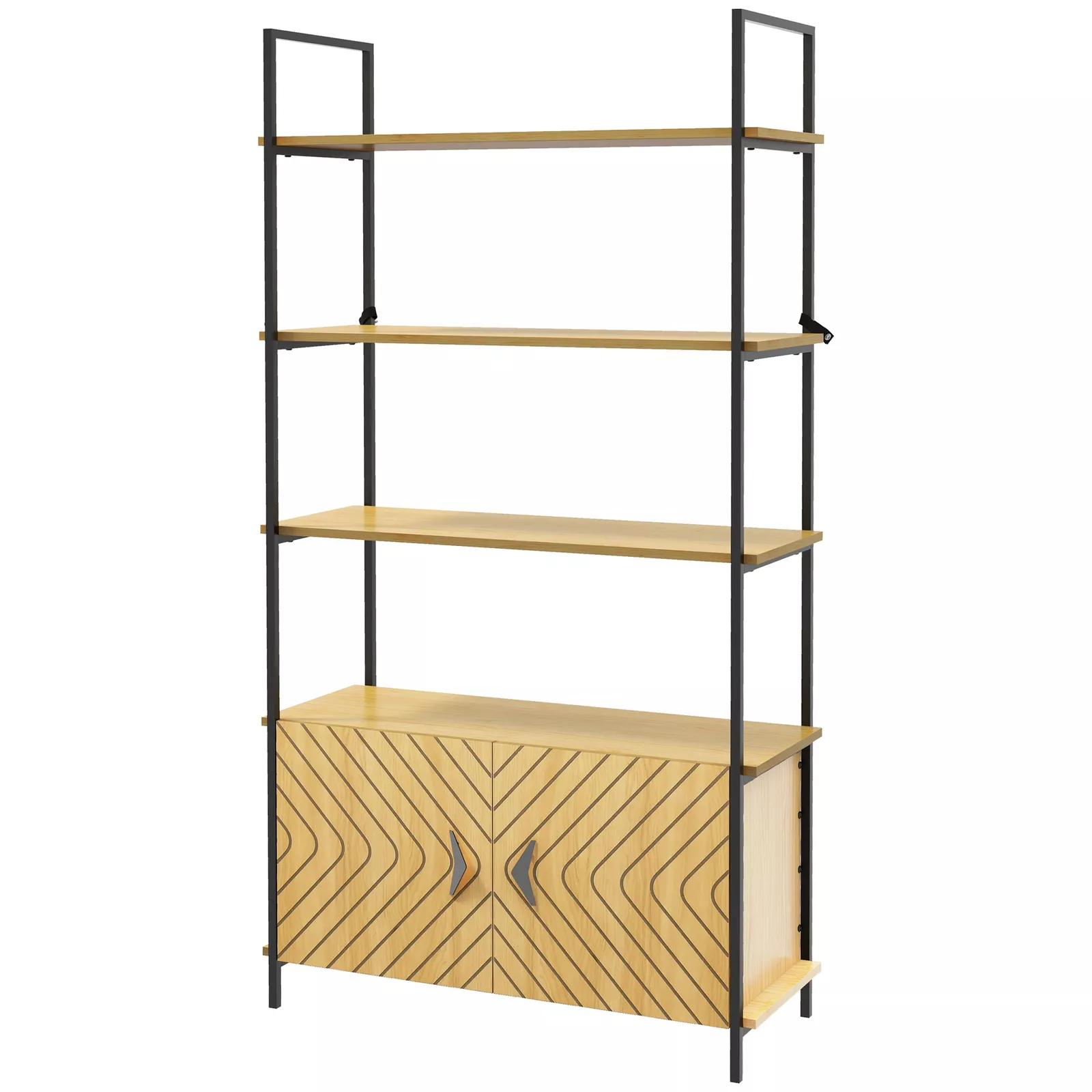 Elsa Industrial Bookcase Bookshelf - Image 2