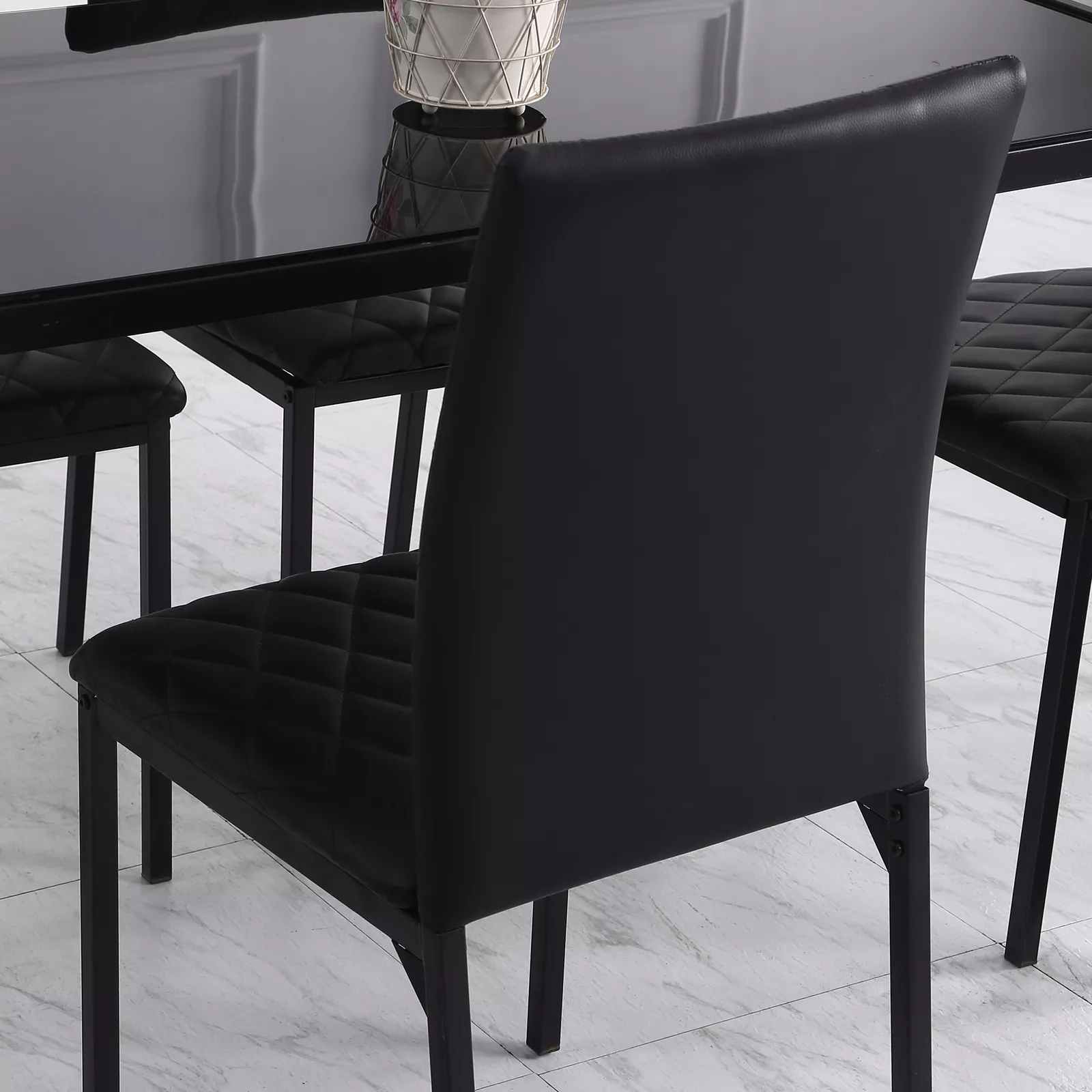 Emil Leather Dining Room Chair (Set of 4) - Image 7