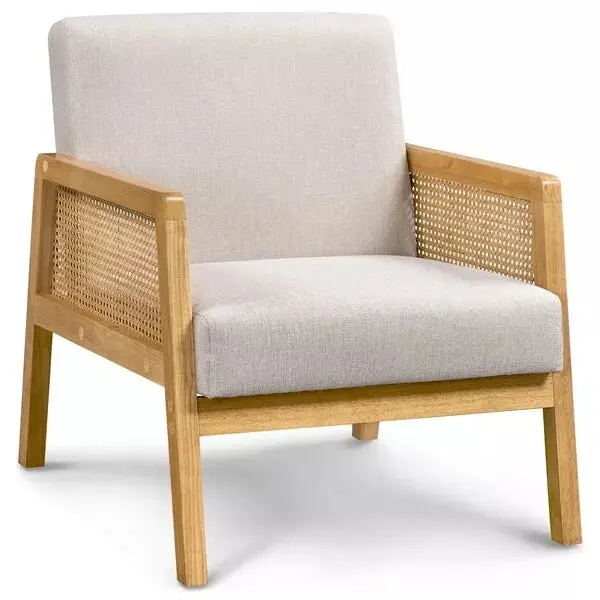 Emil Rattan Accent Armchair - Image 3