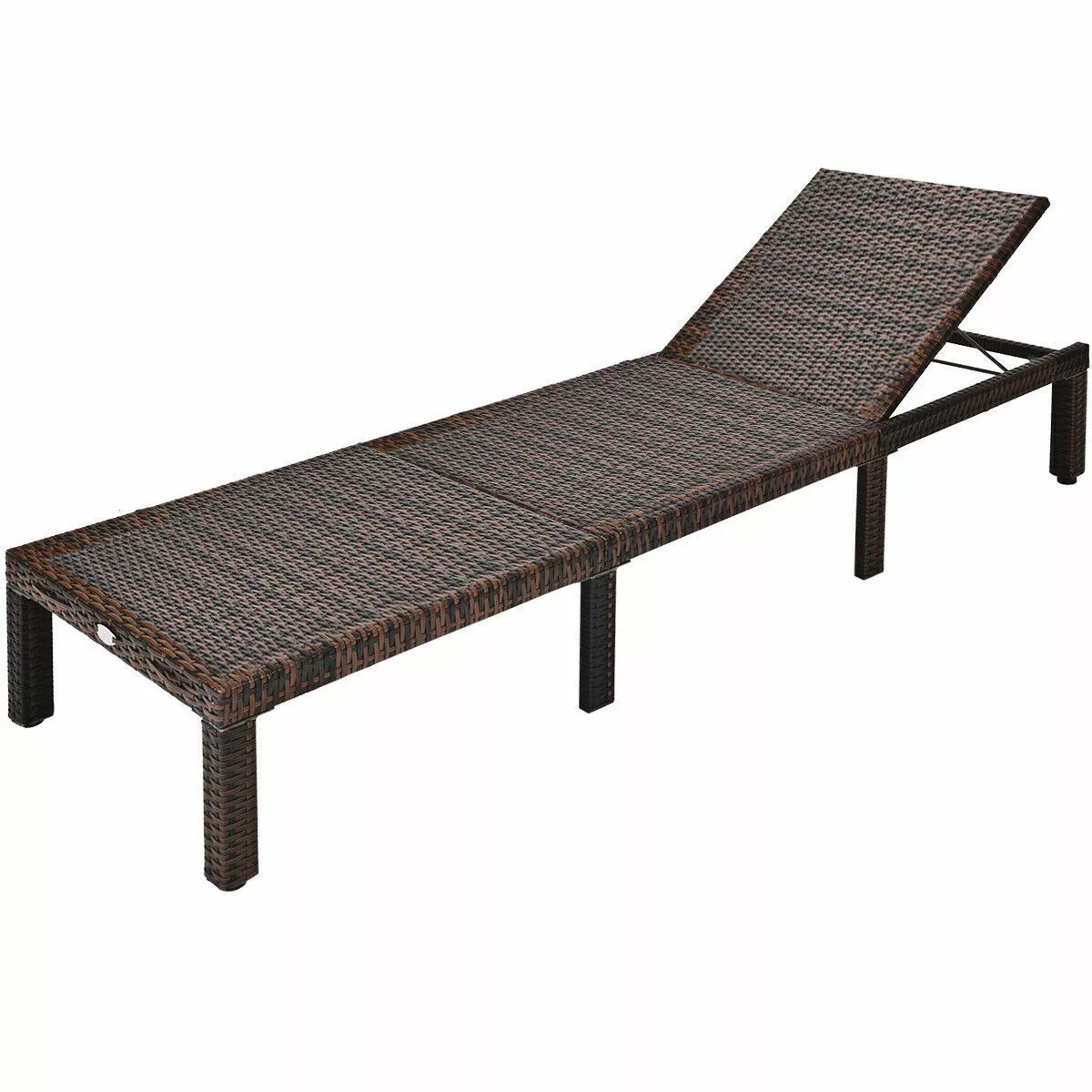 Enya Rattan Garden Sun Lounger - Image 3