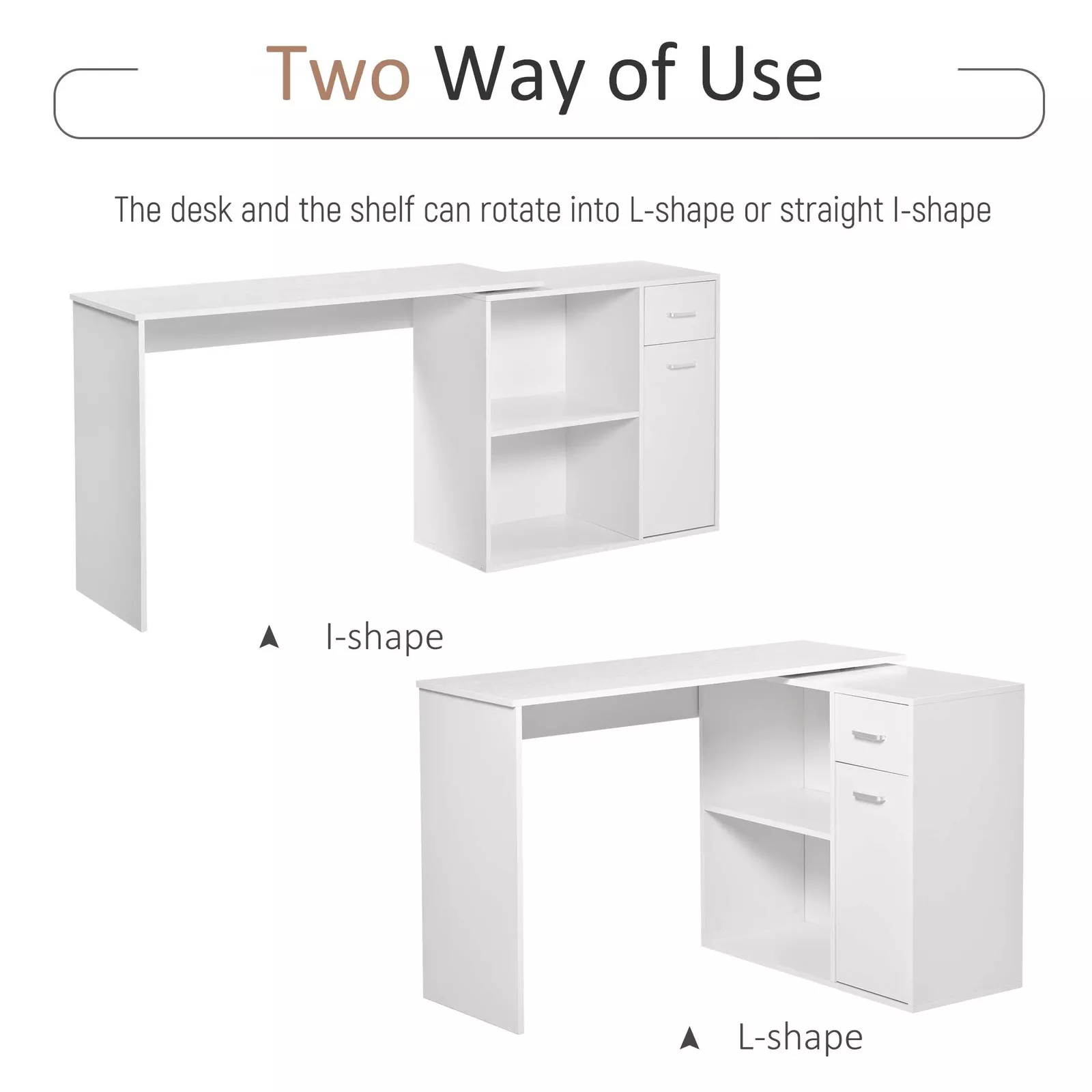 Eoin L Shape Office Computer Desk - Image 4