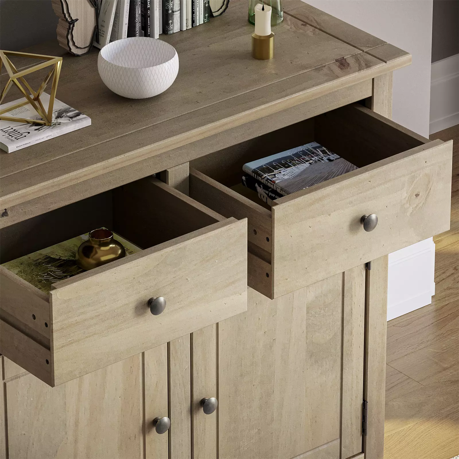Eric Wood Sideboard Buffet Cabinet - Image 7