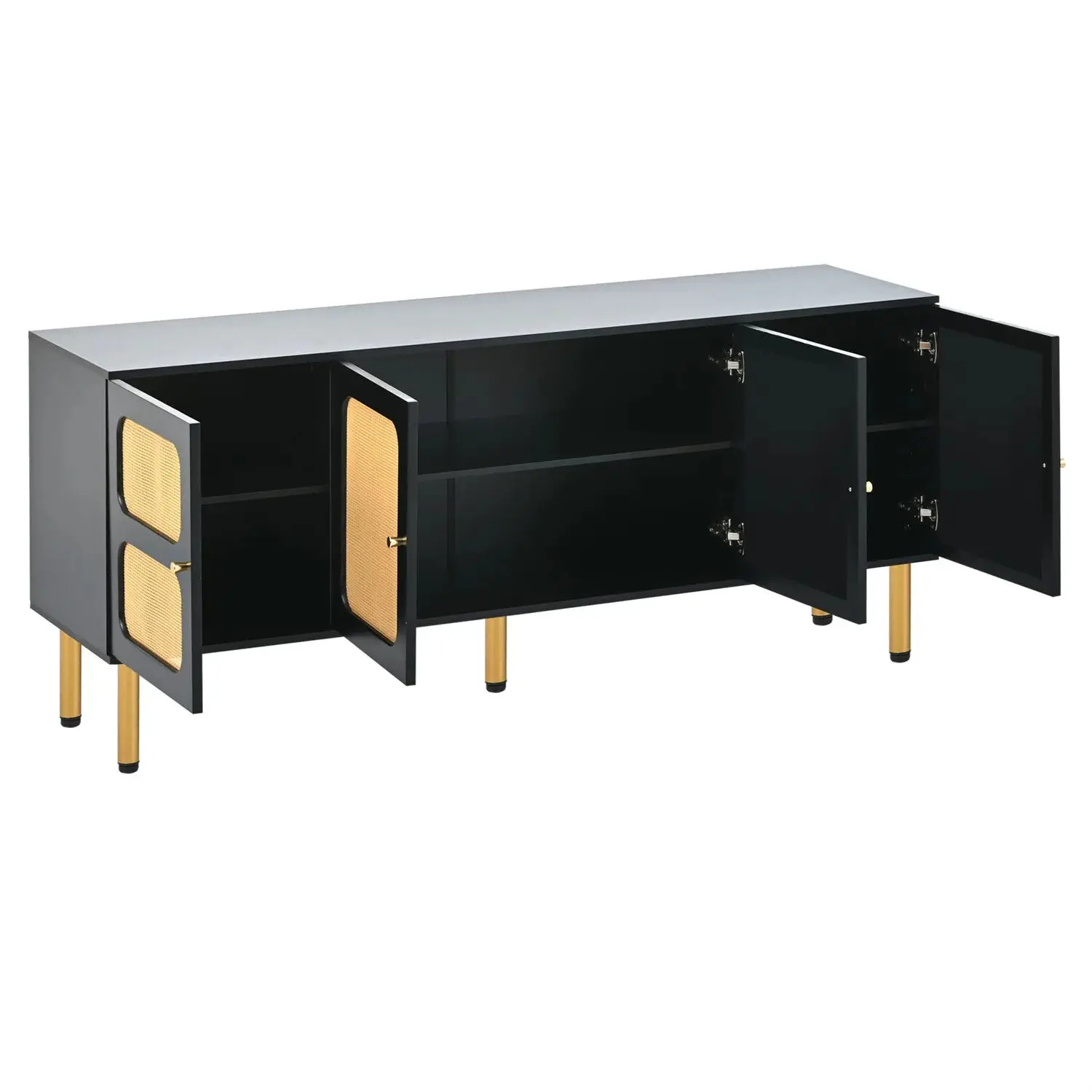 Eryn Rattan TV Media Cabinet Console - Image 4