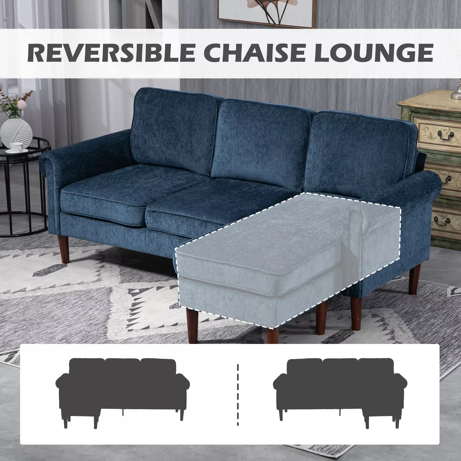 Esme L Shape Sectional Modular Sofa - Image 4