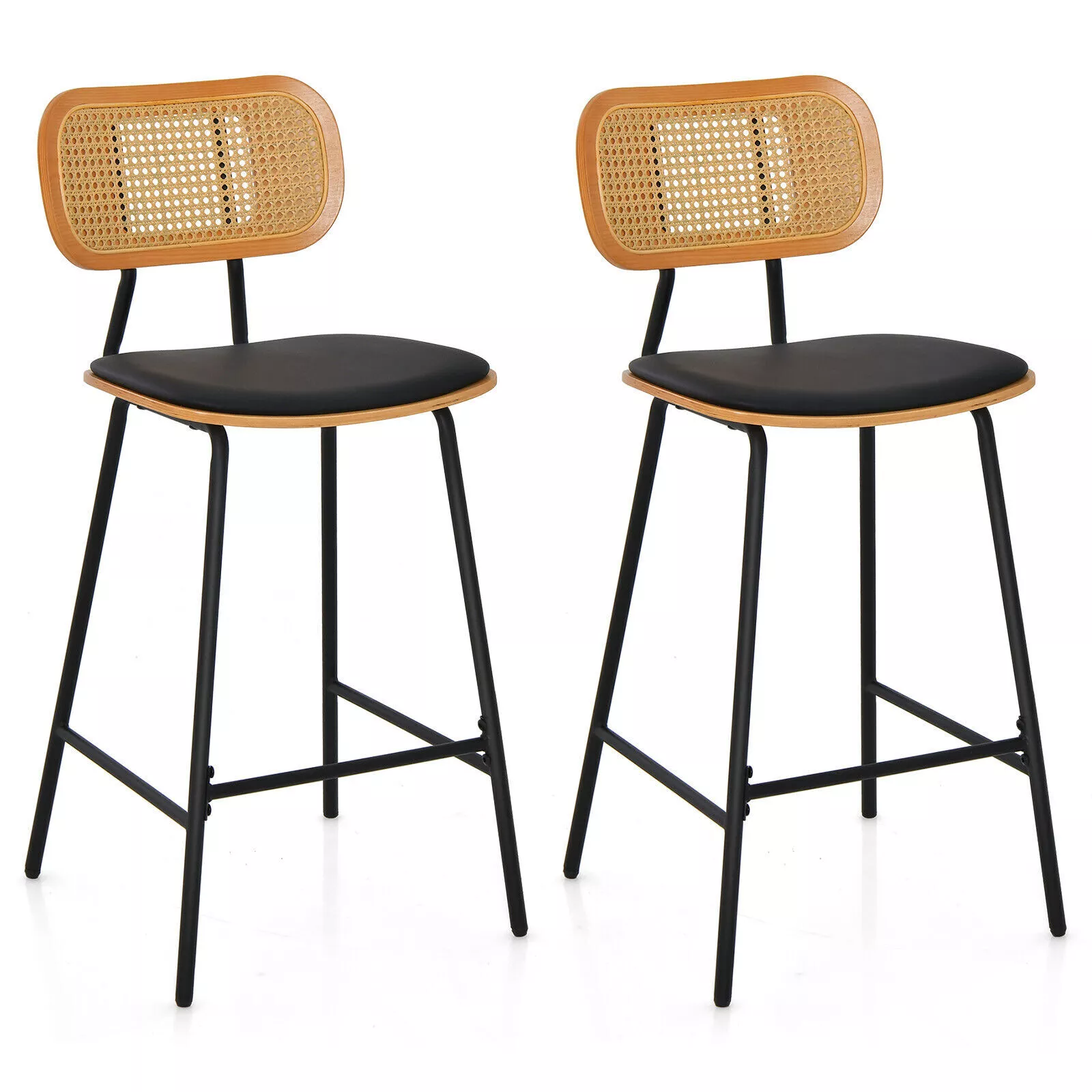 Euan Swivel Kitchen Bar Stools With Back (Set of 2) - Image 2