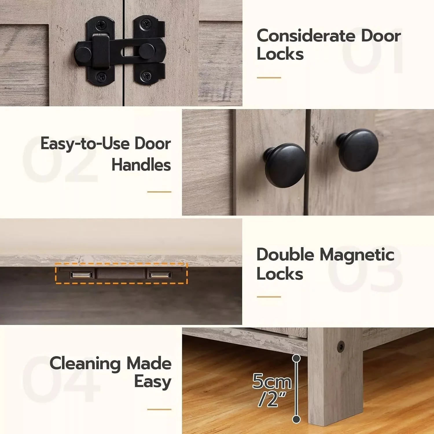 Evans Cat Litter Box Enclosure Furniture - Image 4