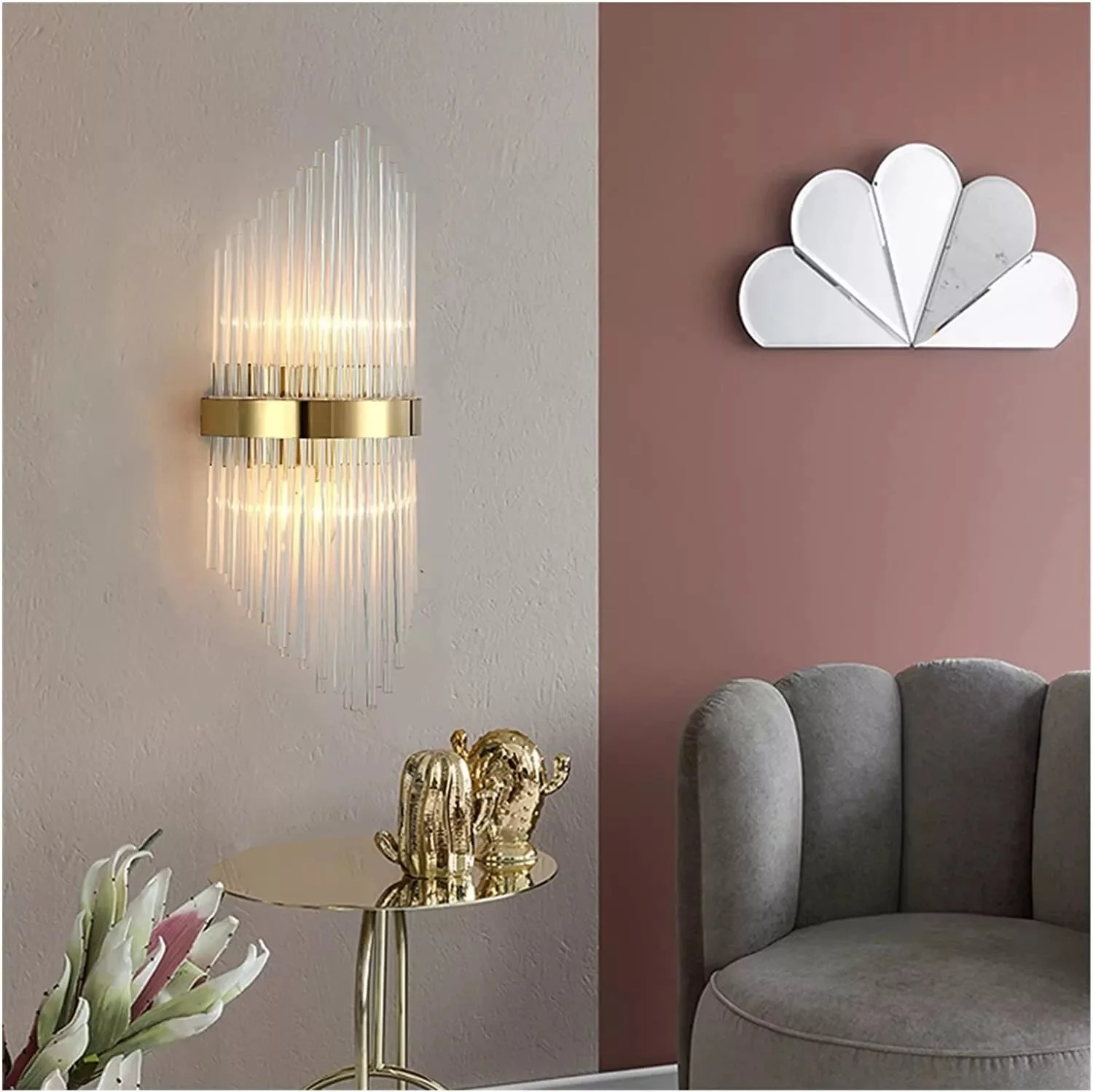 Fahad Crystal Wall Light