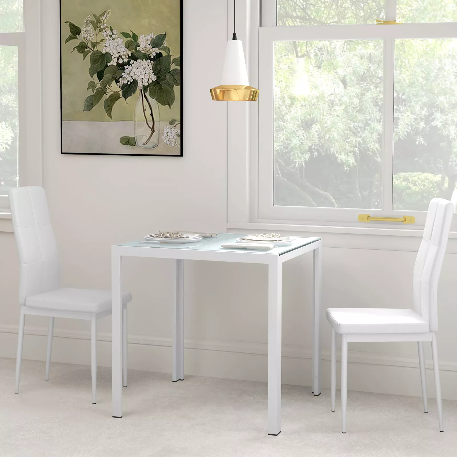 Faiza Kitchen Dining Table Set For 2