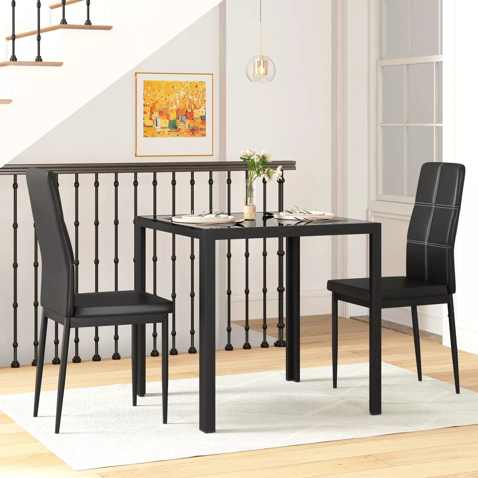 Faiza Kitchen Dining Table Set For 2 - Image 8