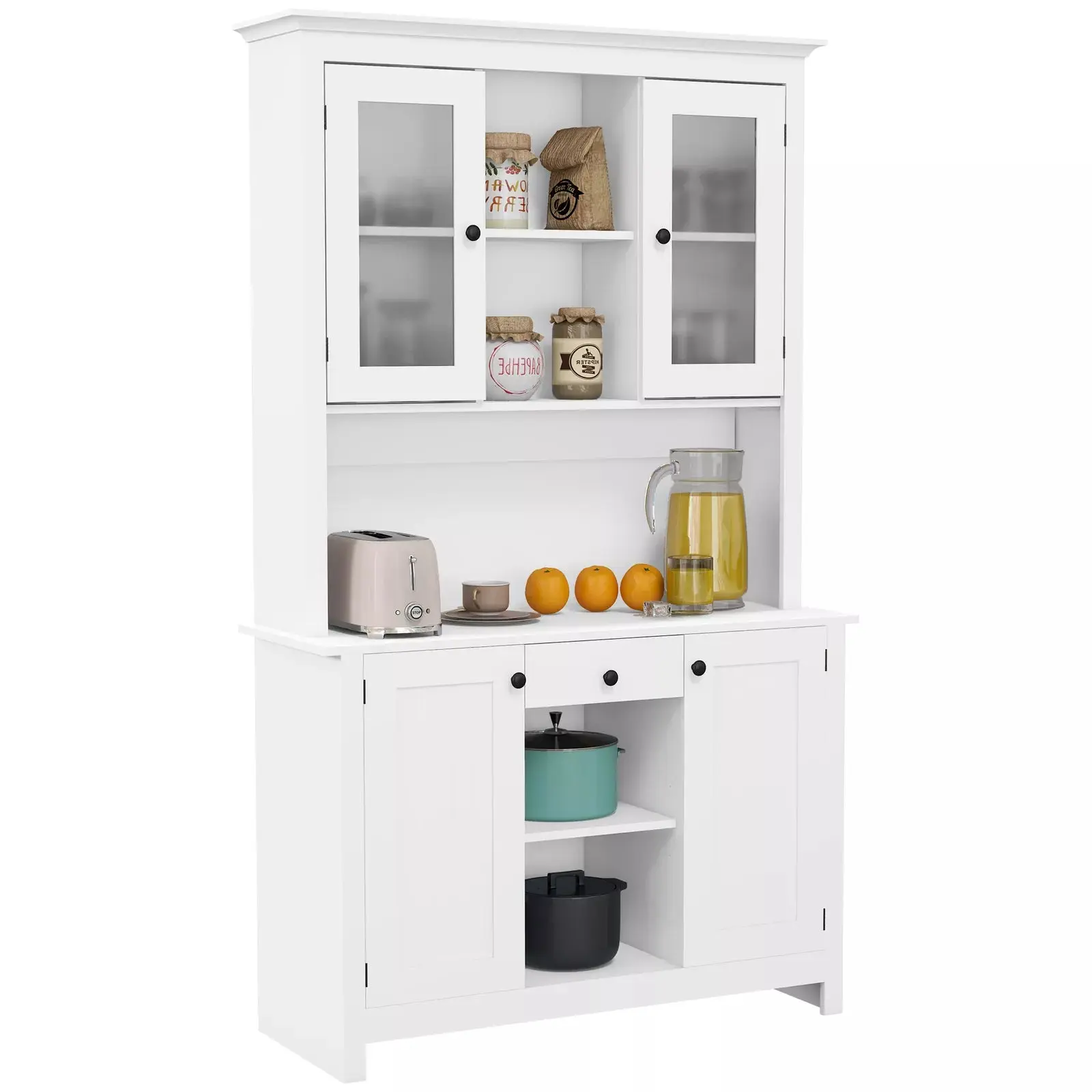 Faris Kitchen Pantry Cabinet Hutch - Image 3