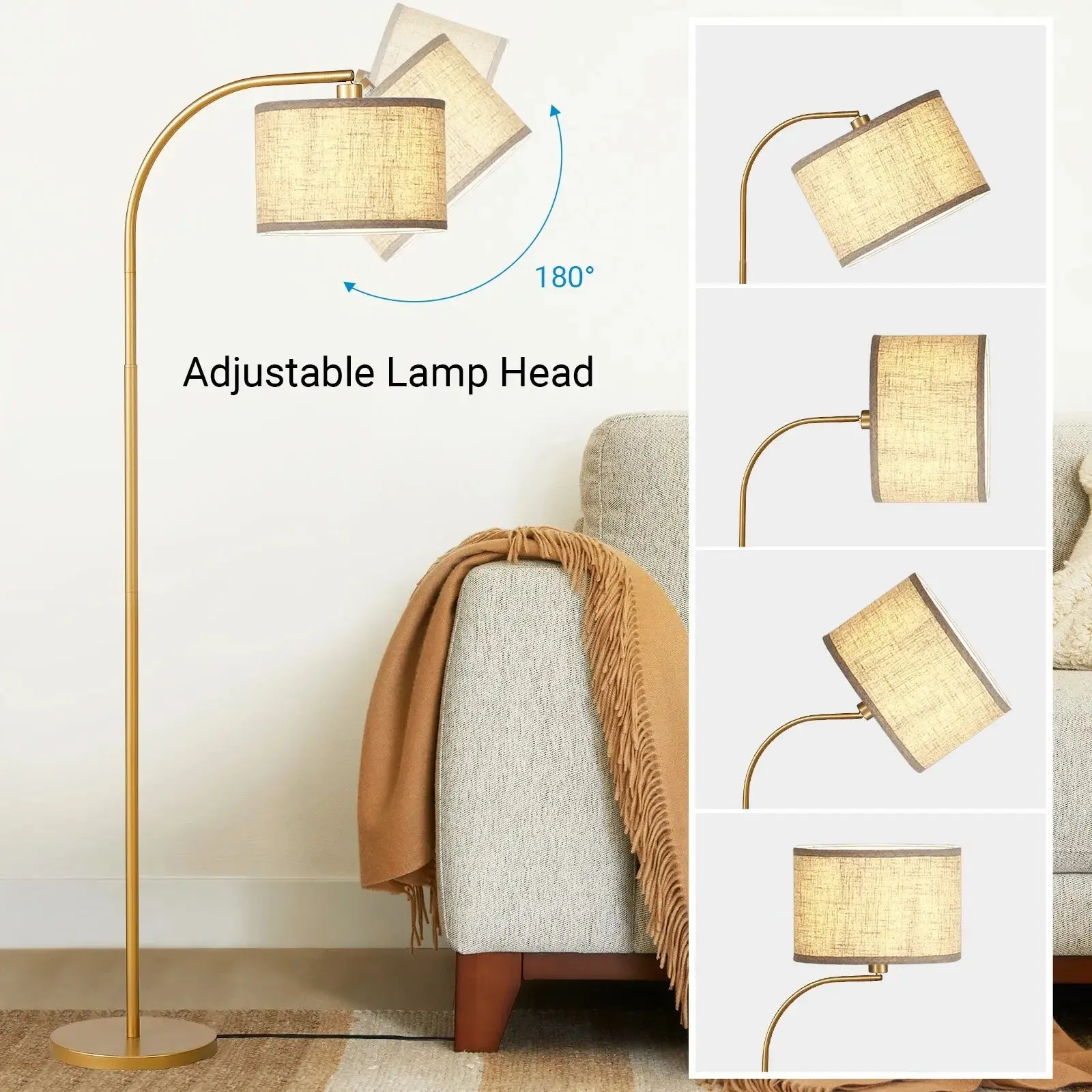 Farmhouse Arc Living Room Floor Lamp - Image 3
