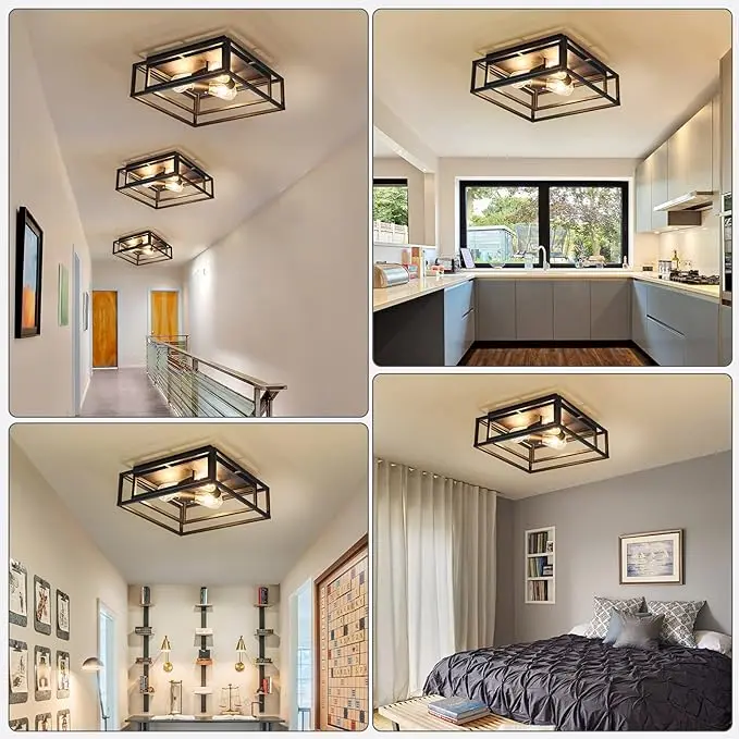Farmhouse Flush Mount Ceiling Light - Image 4
