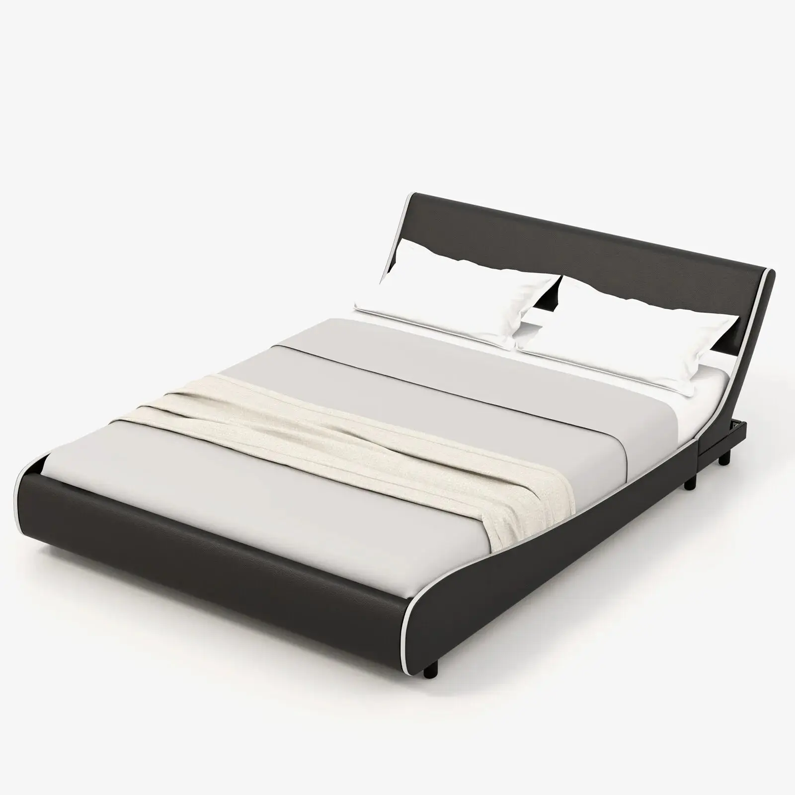 Felix Queen Size Plateform Bed Frame - Image 3