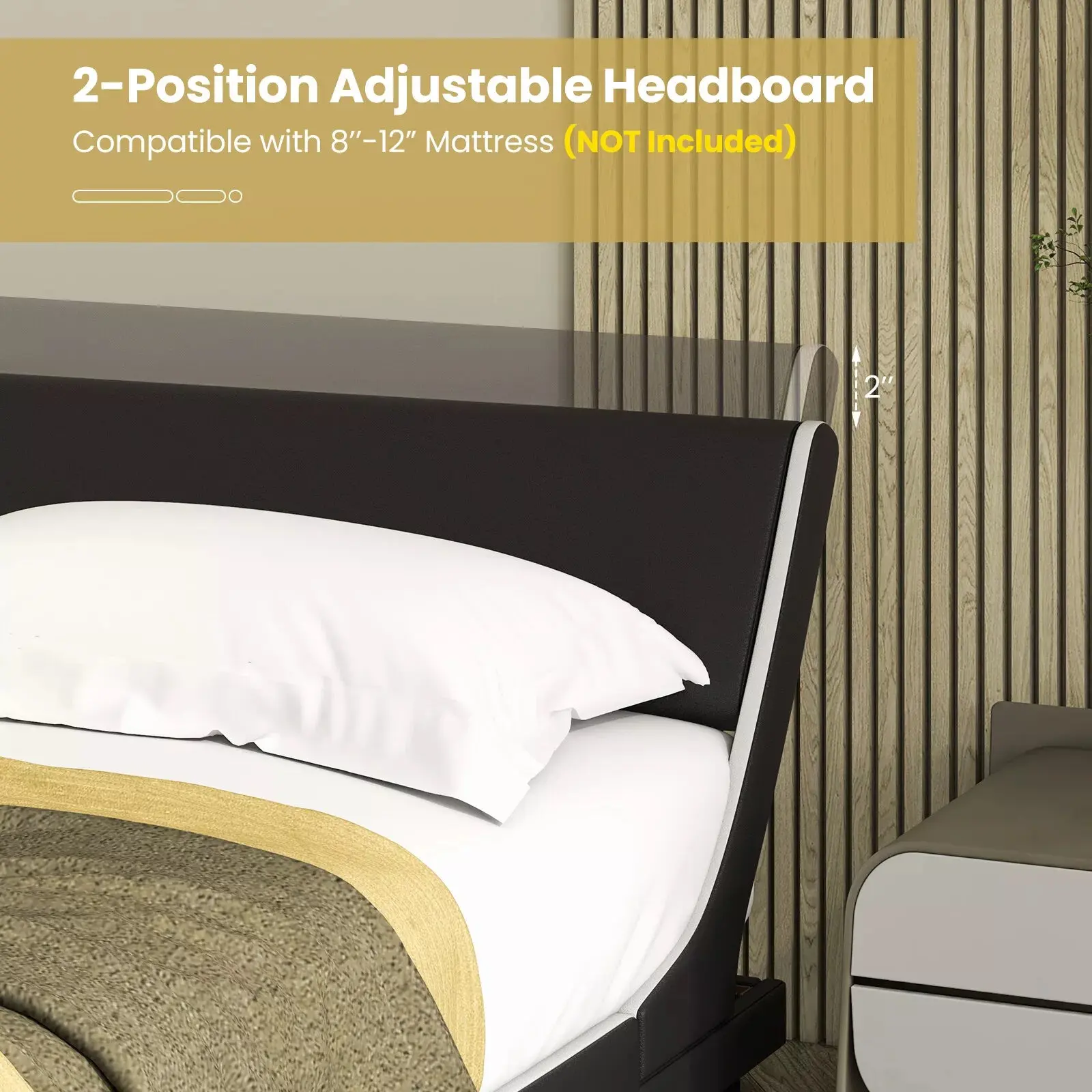 Felix Queen Size Plateform Bed Frame - Image 7