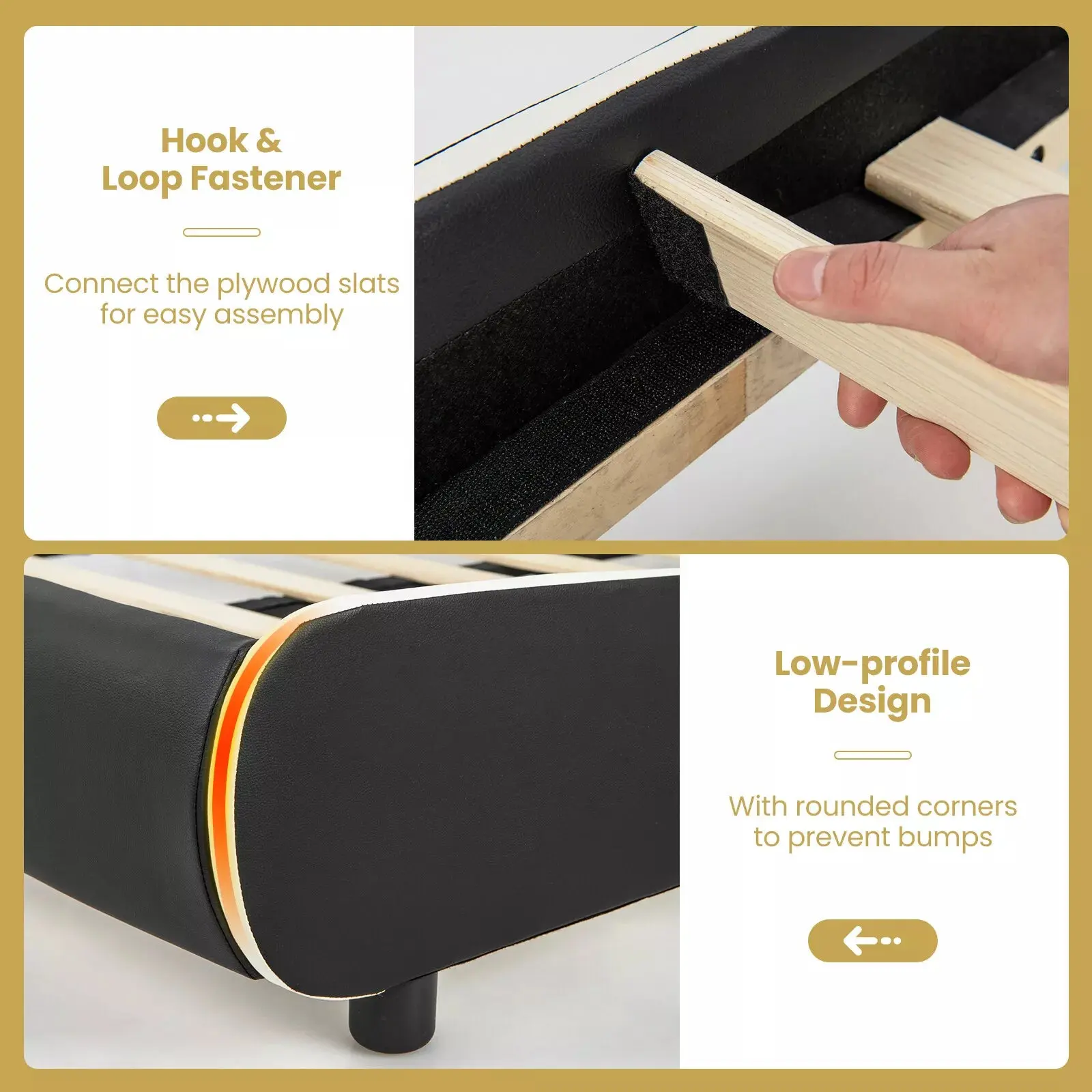 Felix Queen Size Plateform Bed Frame - Image 9