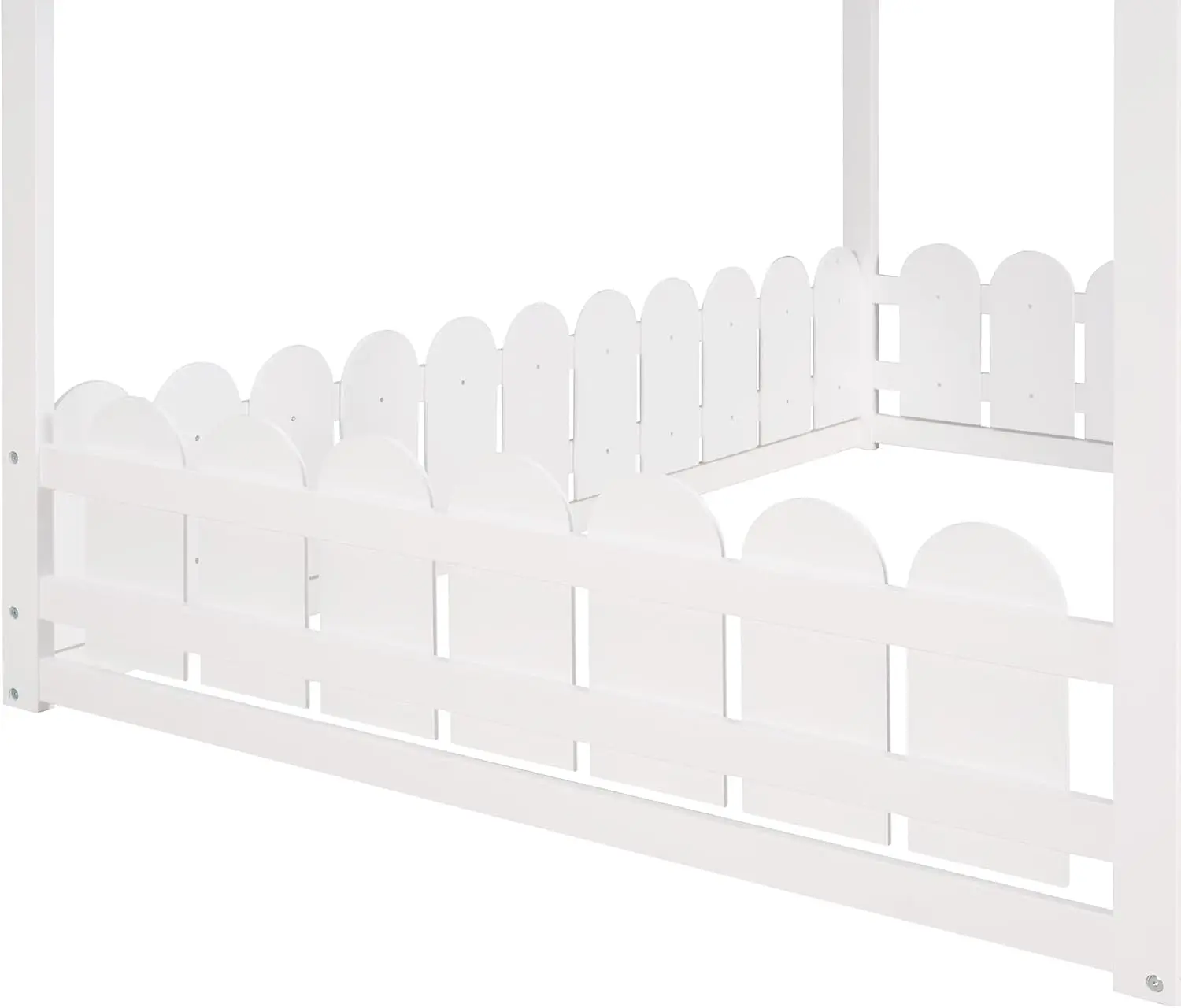 Fence Montessori Floor Bed With Rails - Image 6