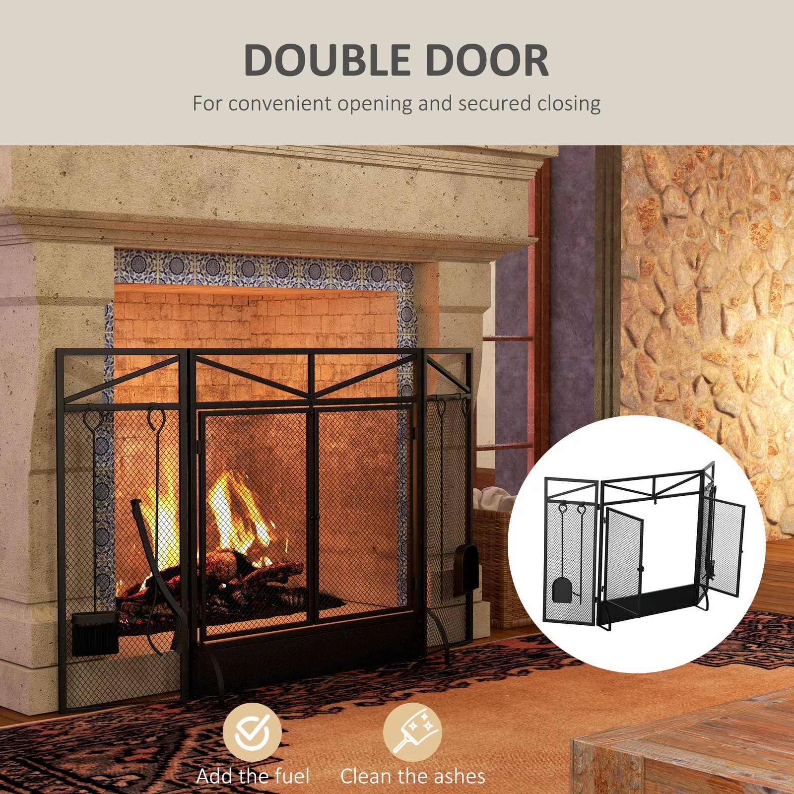 Fireplace Screen Cover Guard - Image 8