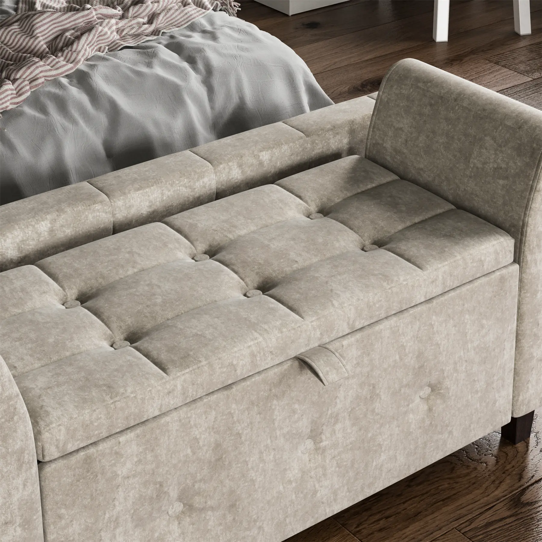 Franco Bedroom Storage Ottoman Bench - Image 4