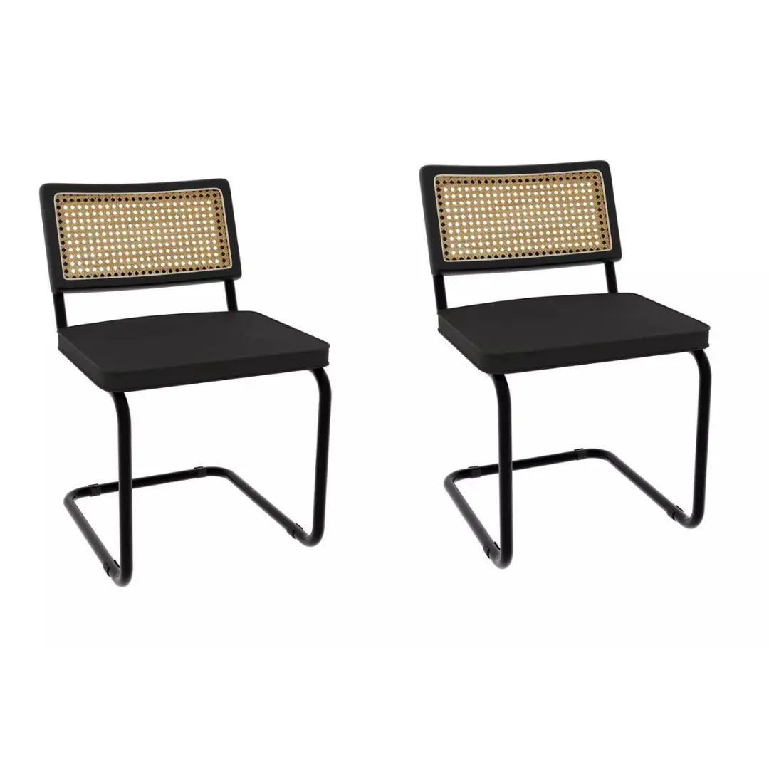 Frank Mid Century Rattan Dining Chair (Set of 2) - Image 3