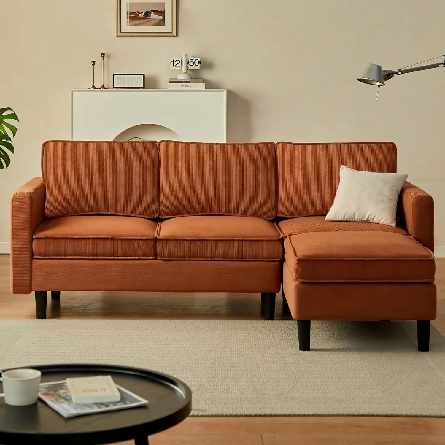 Gareth 3 Seater Corner Modular Sofa Couch - Image 2