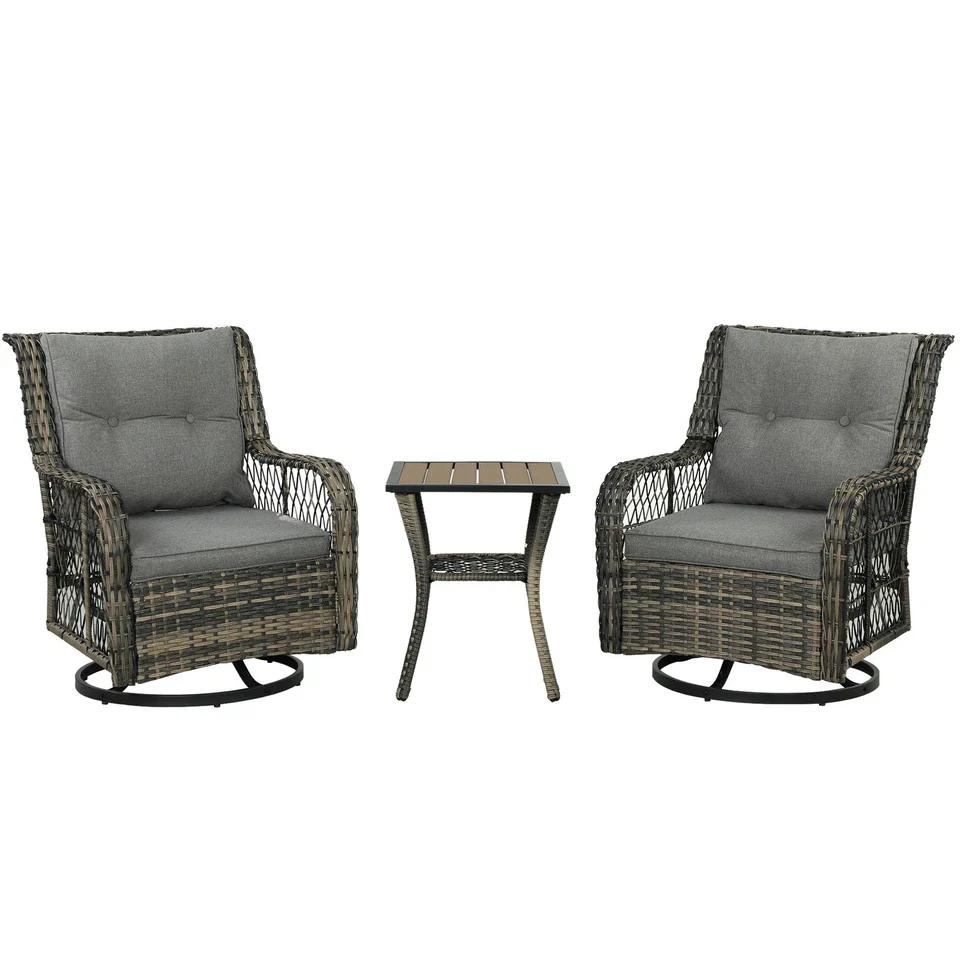 Garrett 3 Piece Bistro Patio Furniture Set - Image 2