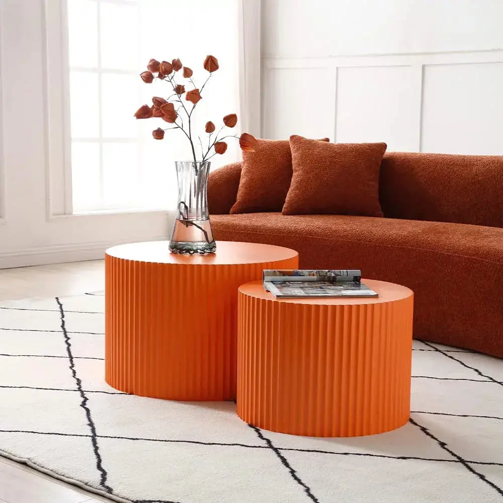 Garza Round Modern Nesting Coffee Table - Image 5