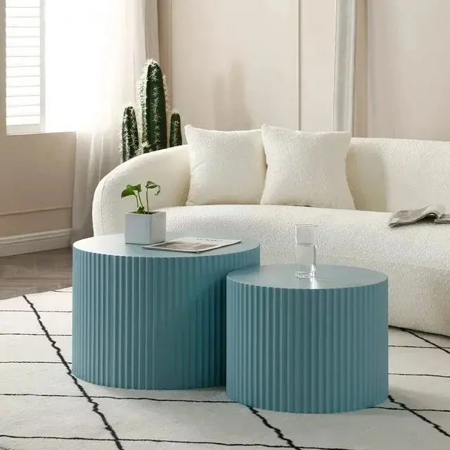 Garza Round Modern Nesting Coffee Table - Image 6
